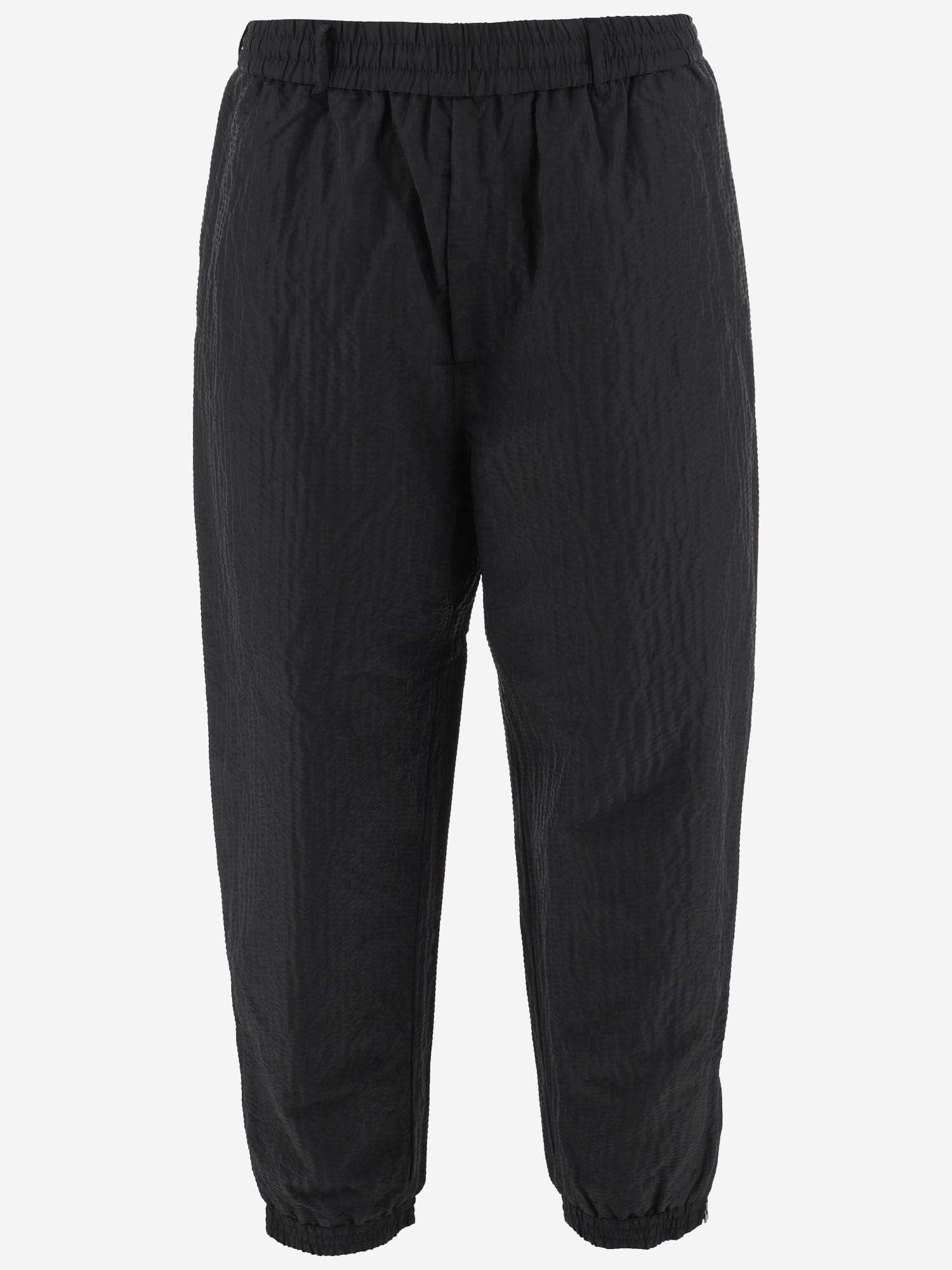 Shop Emporio Armani Nylon Pants In Black