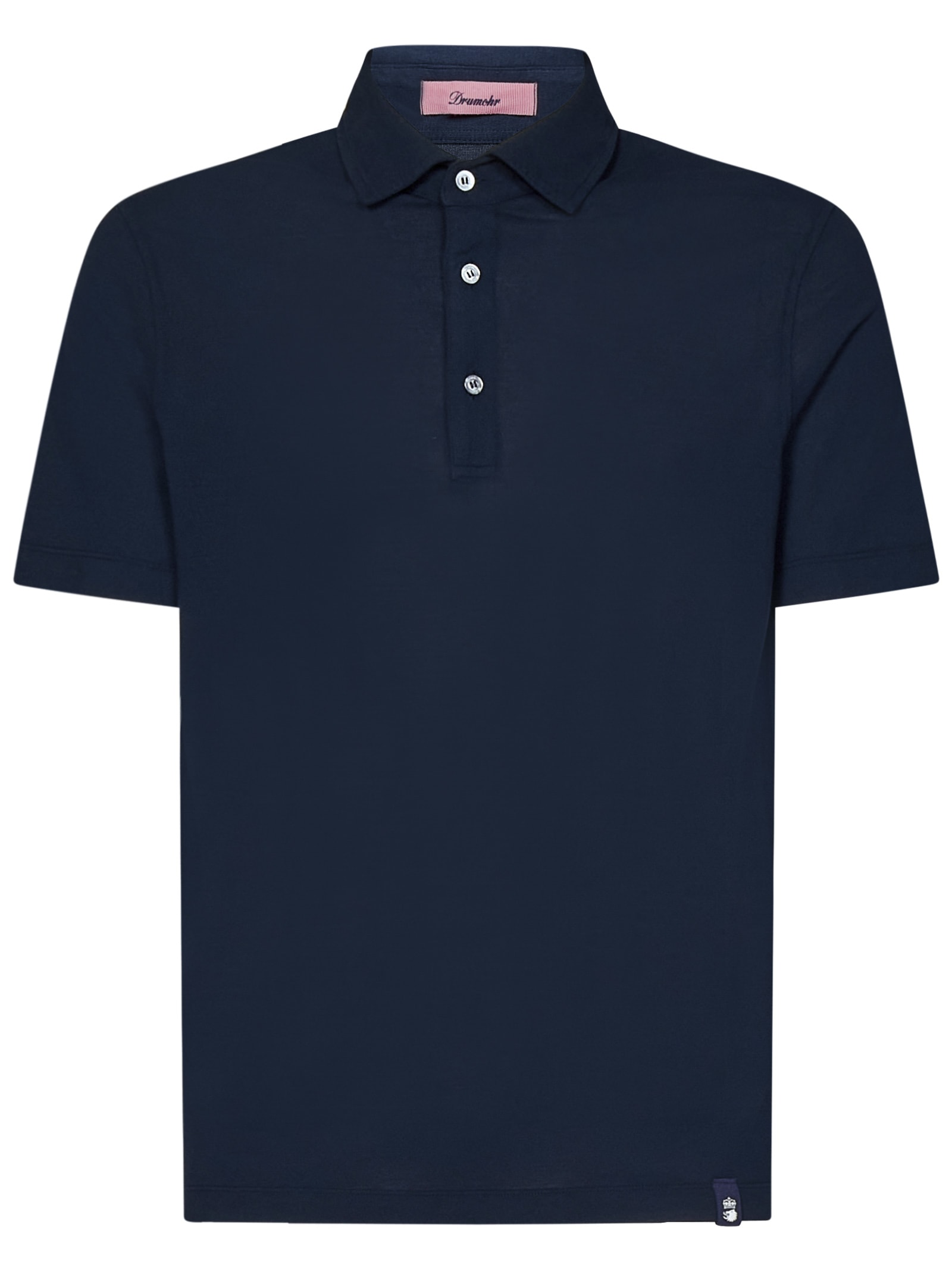 Shop Drumohr Polo Shirt Polo Shirt In Blu