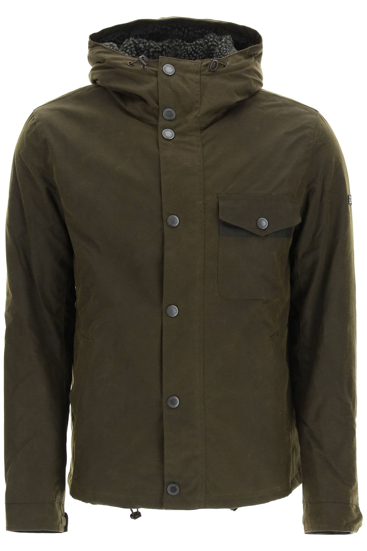 Shop Barbour Hooded Winter Jacket In Green
