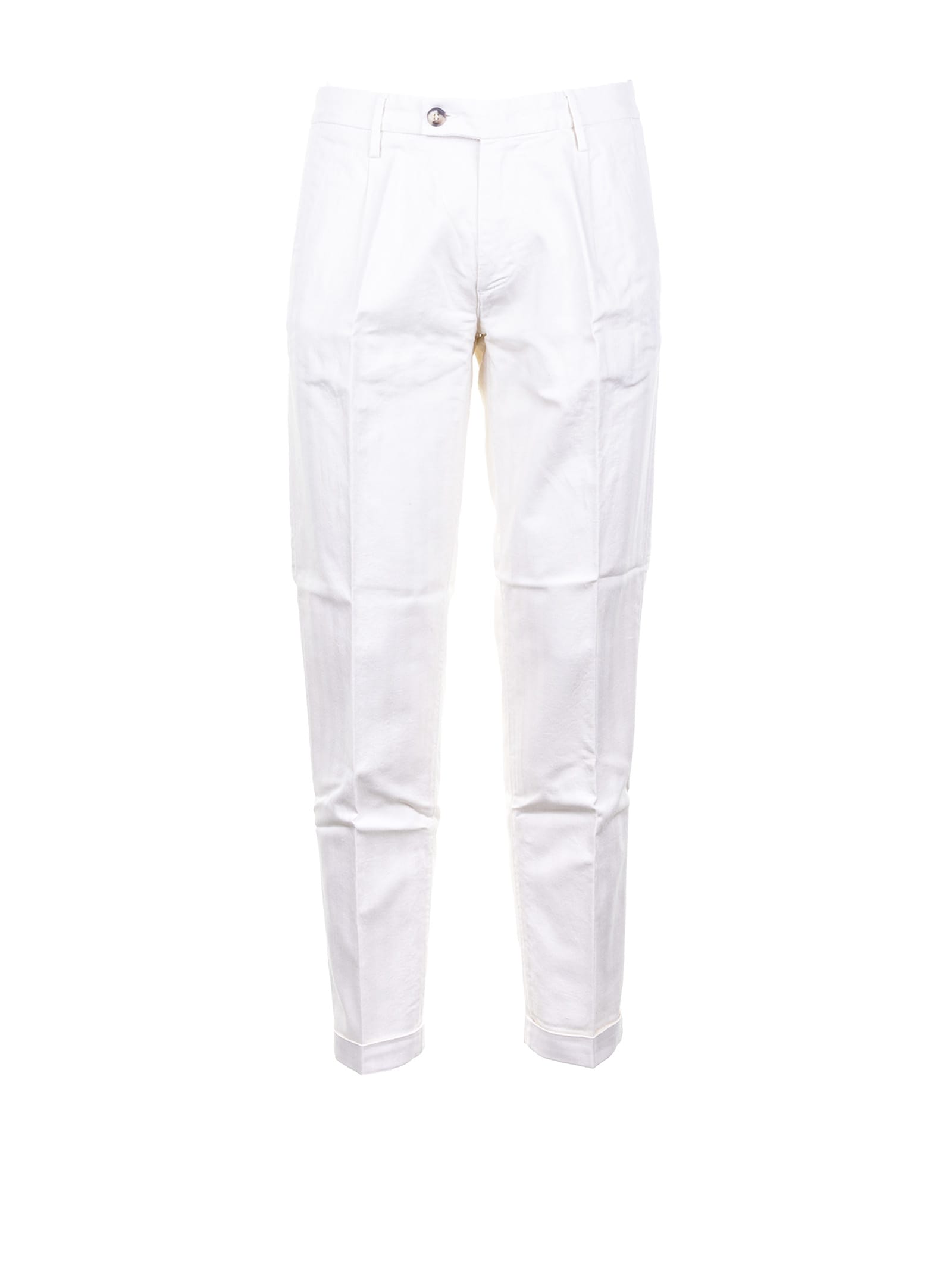 Re-HasH Mens White Trousers