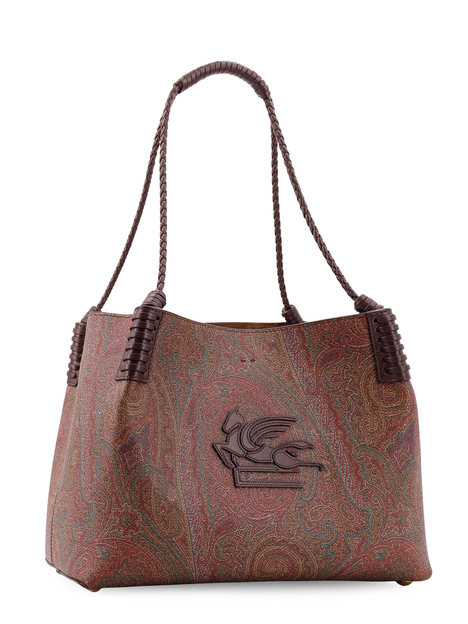 Shop Etro Libra Shoulder Bag In Marrone