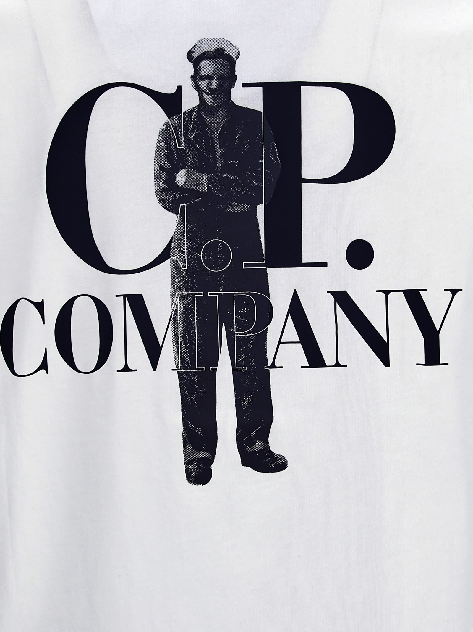 Shop C.p. Company British Sailor T-shirt In White/black