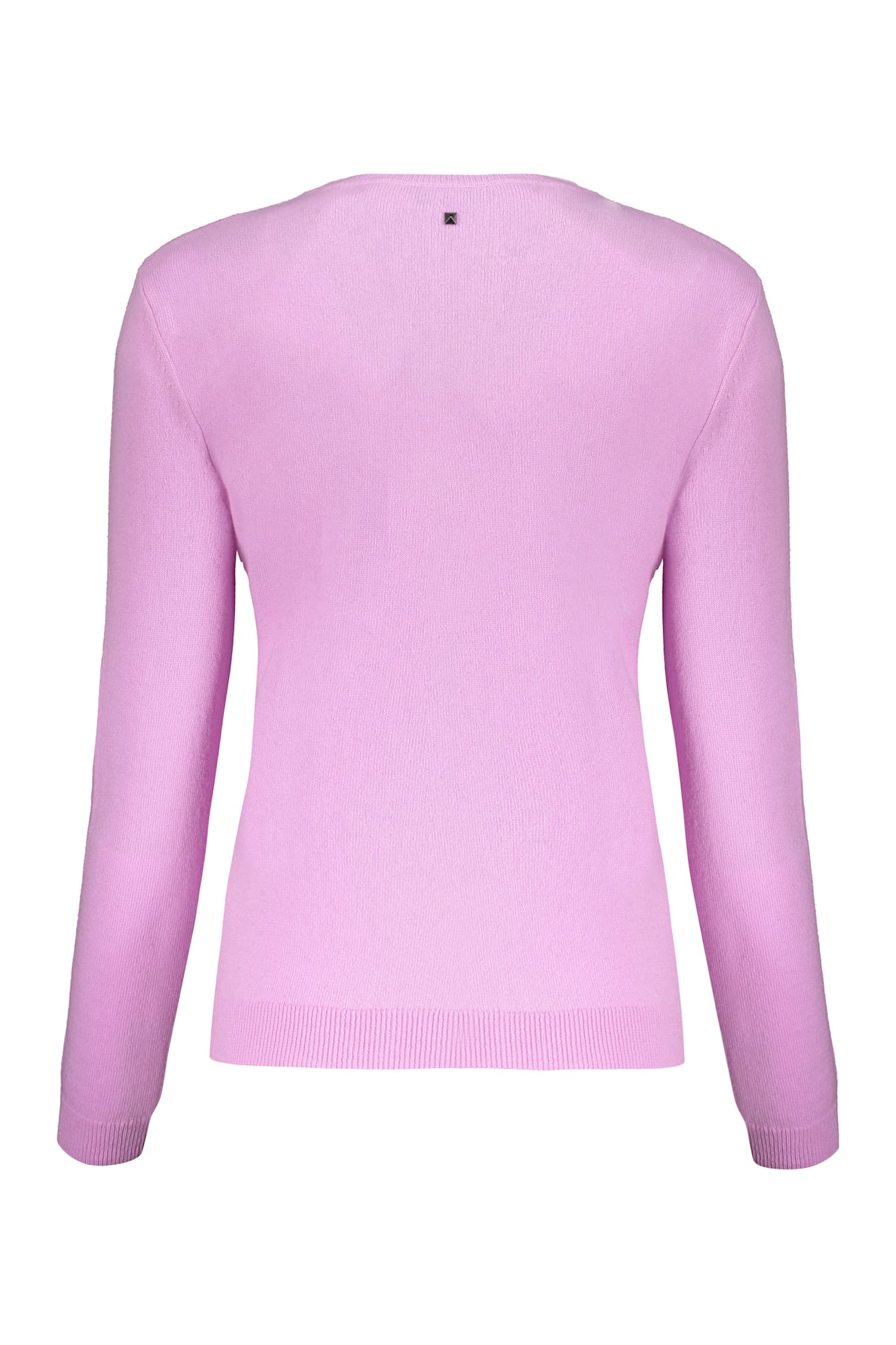 Valentino Long Sleeve Crew-neck Sweater In Purple