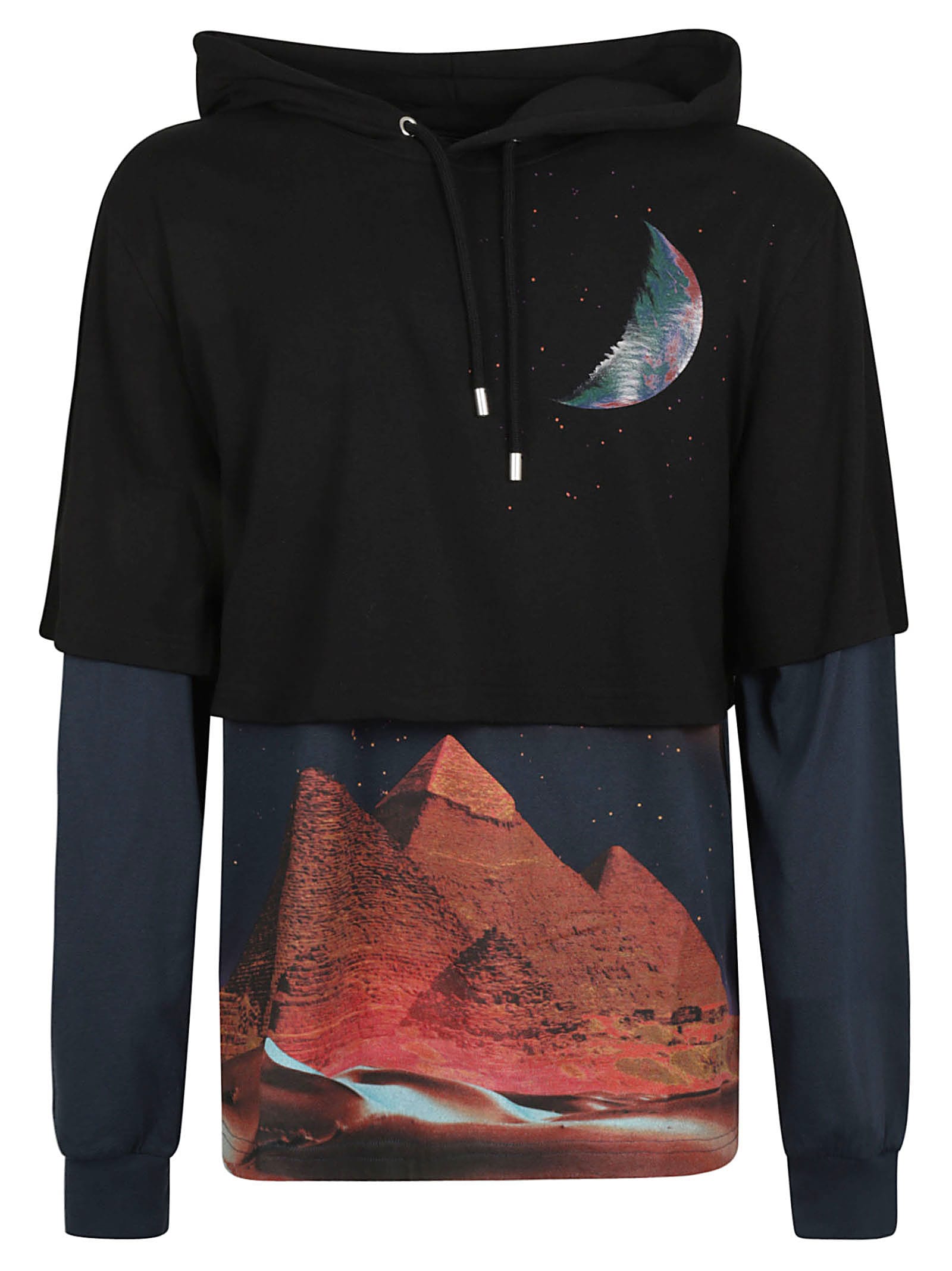 LANVIN PRINTED HOODIE