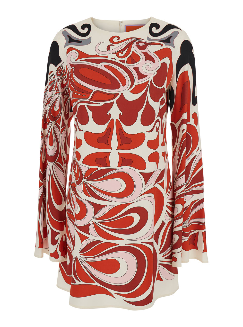 La Doublej Icon Supremes Printed Crepe Mini Dress In Multi