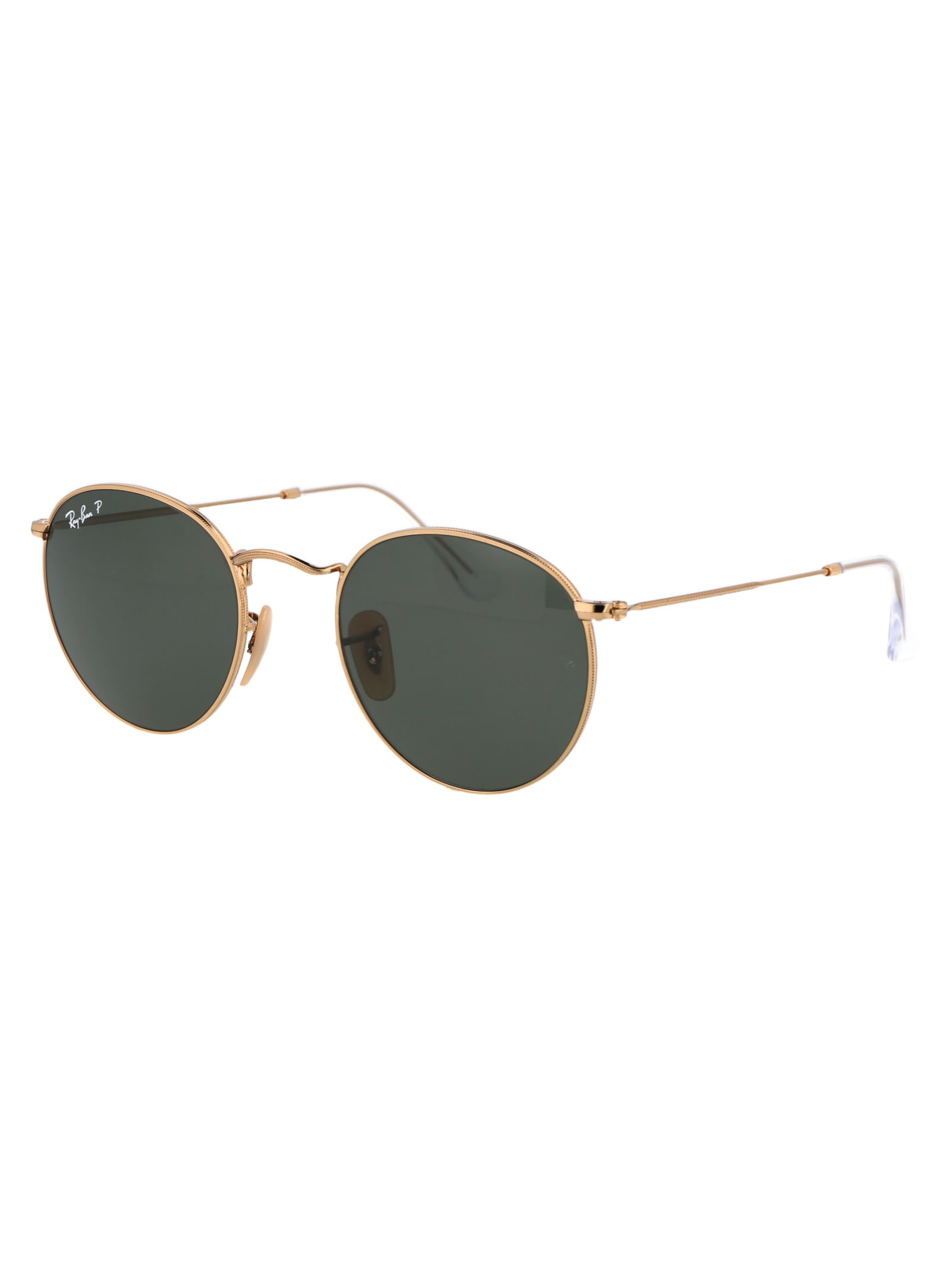 Shop Ray Ban Round Metal Sunglasses In 001/58 Gold