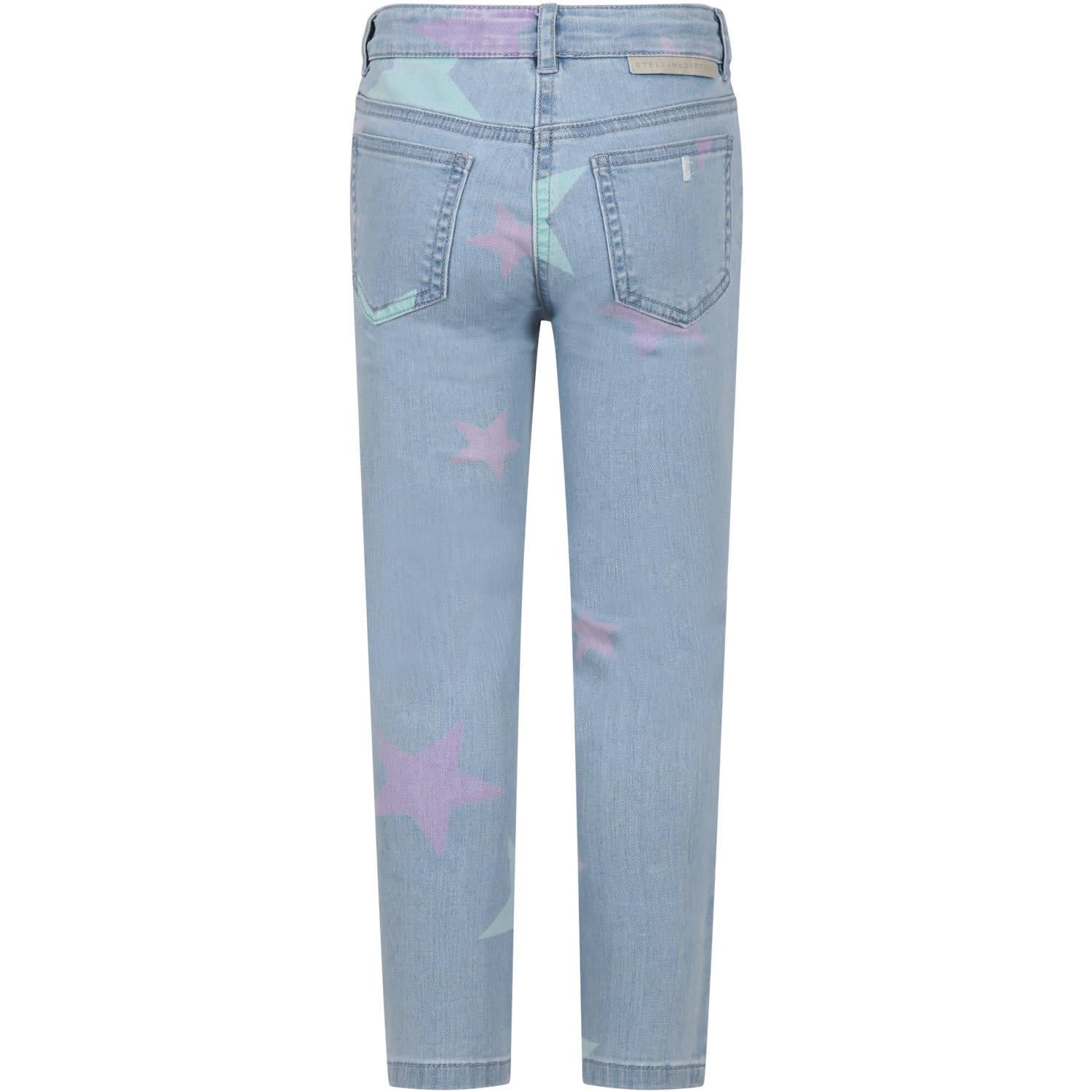 Shop Stella Mccartney Denim Jeans For Girl With All-over Stars