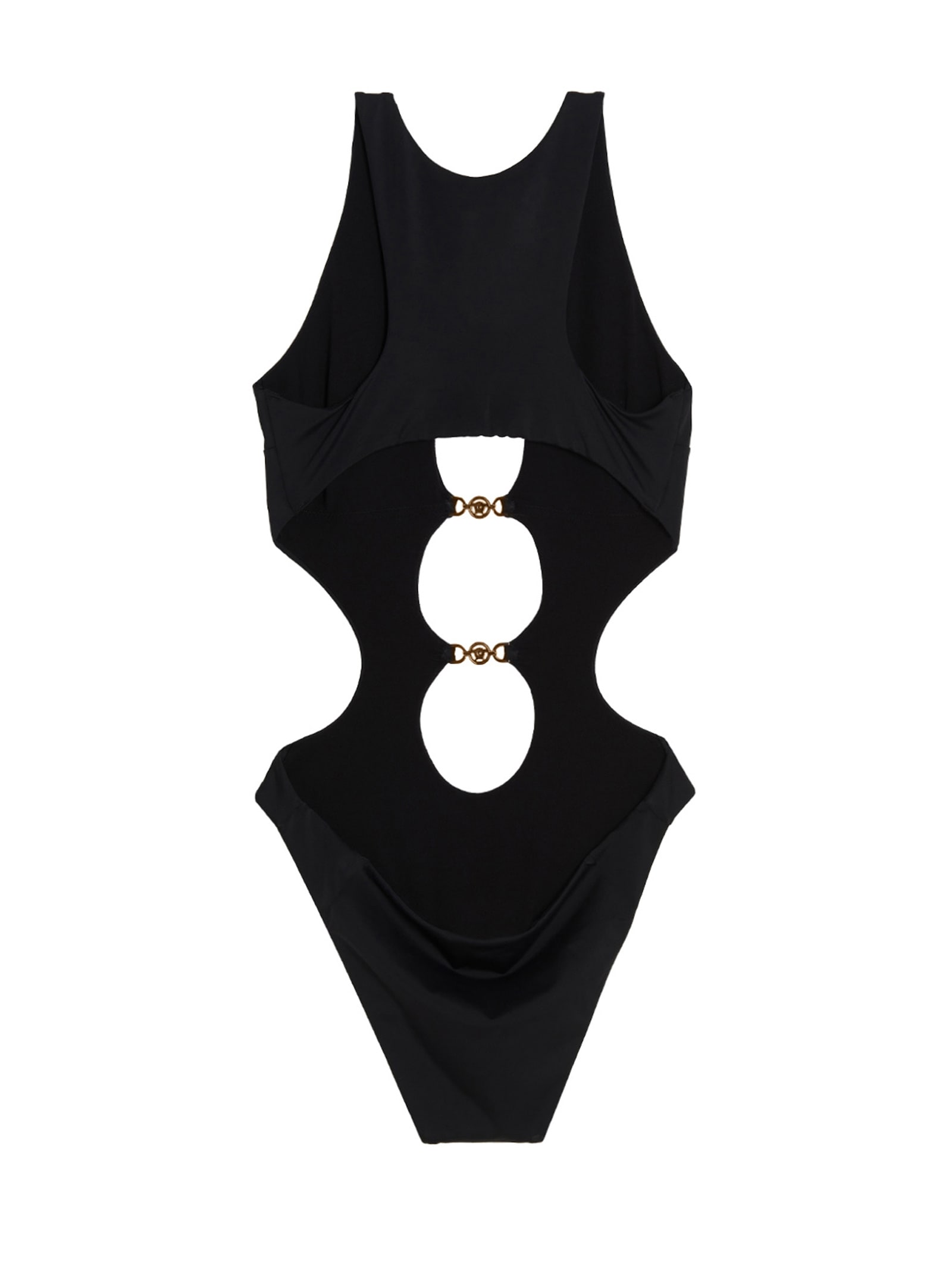 Shop Versace Greek Chain In Black
