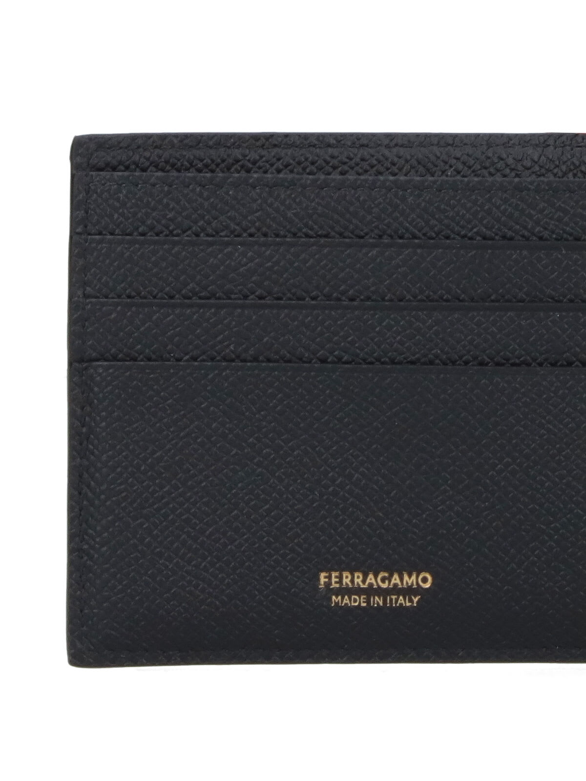 Ferragamo Bi-fold Wallet Gancini In Black