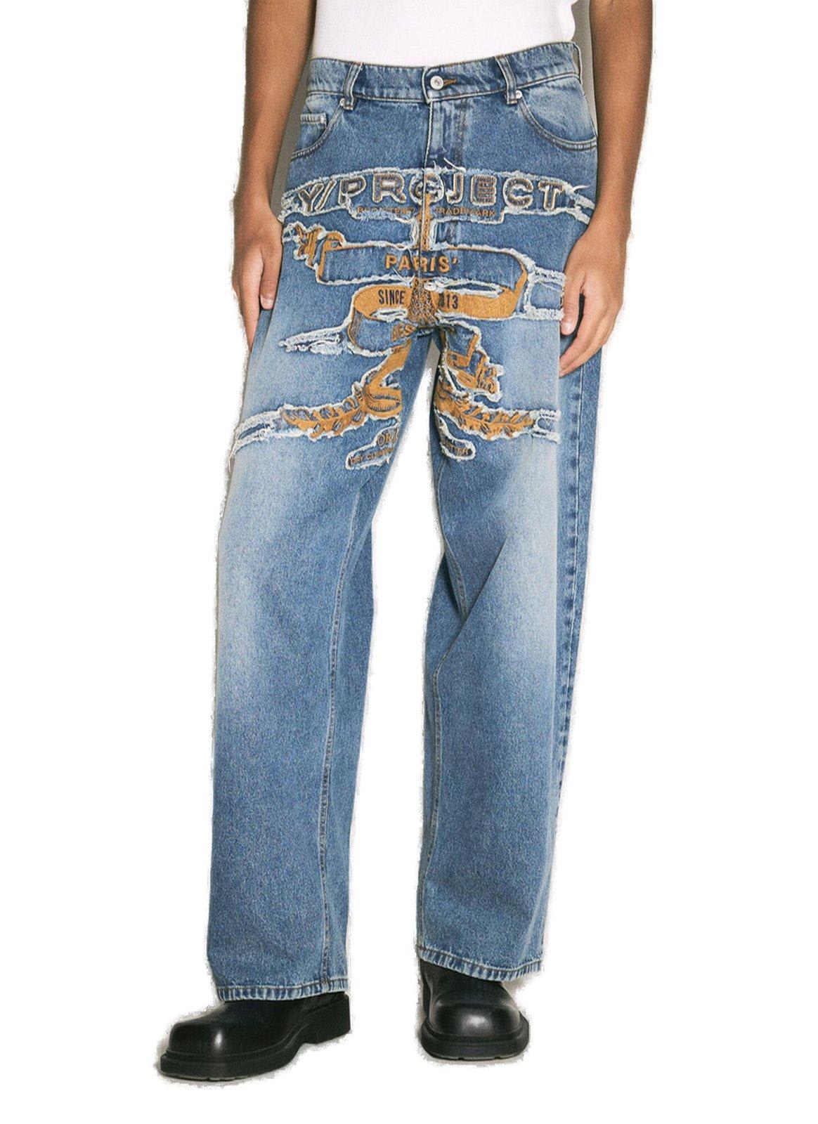 Paris Best Patch Distressed Jeans