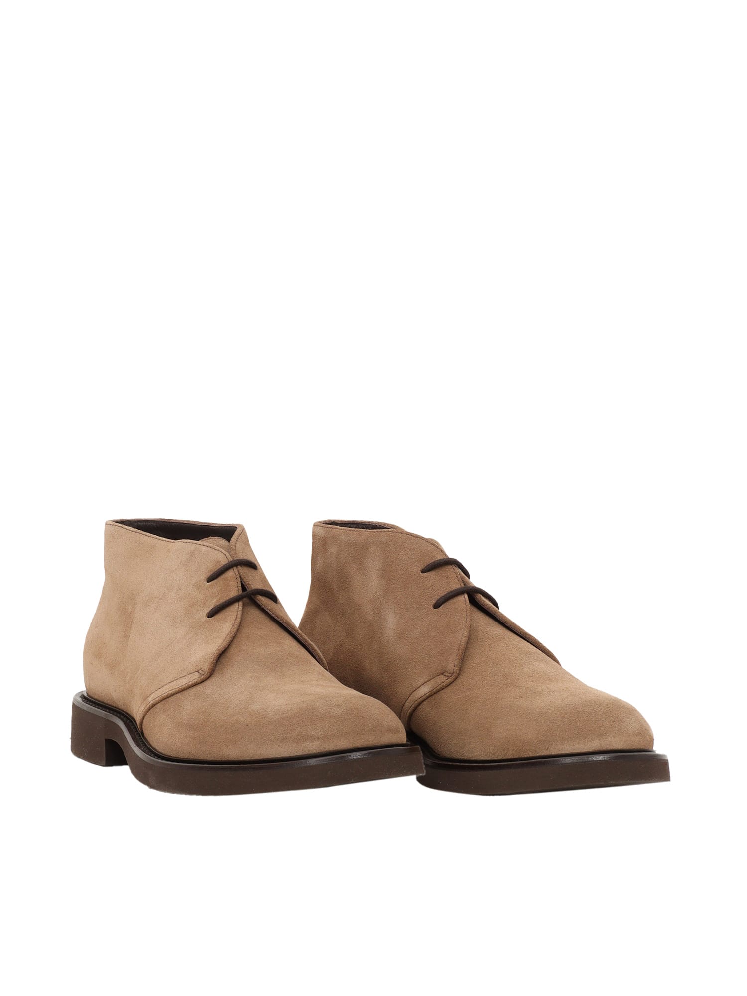 Shop Doucal's Chukka (gm) Brown+brown Sole