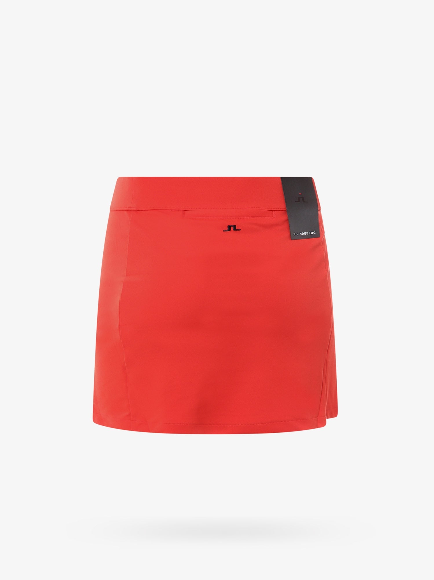 Shop J. Lindeberg Technical Fabric Midi Skirt In Red