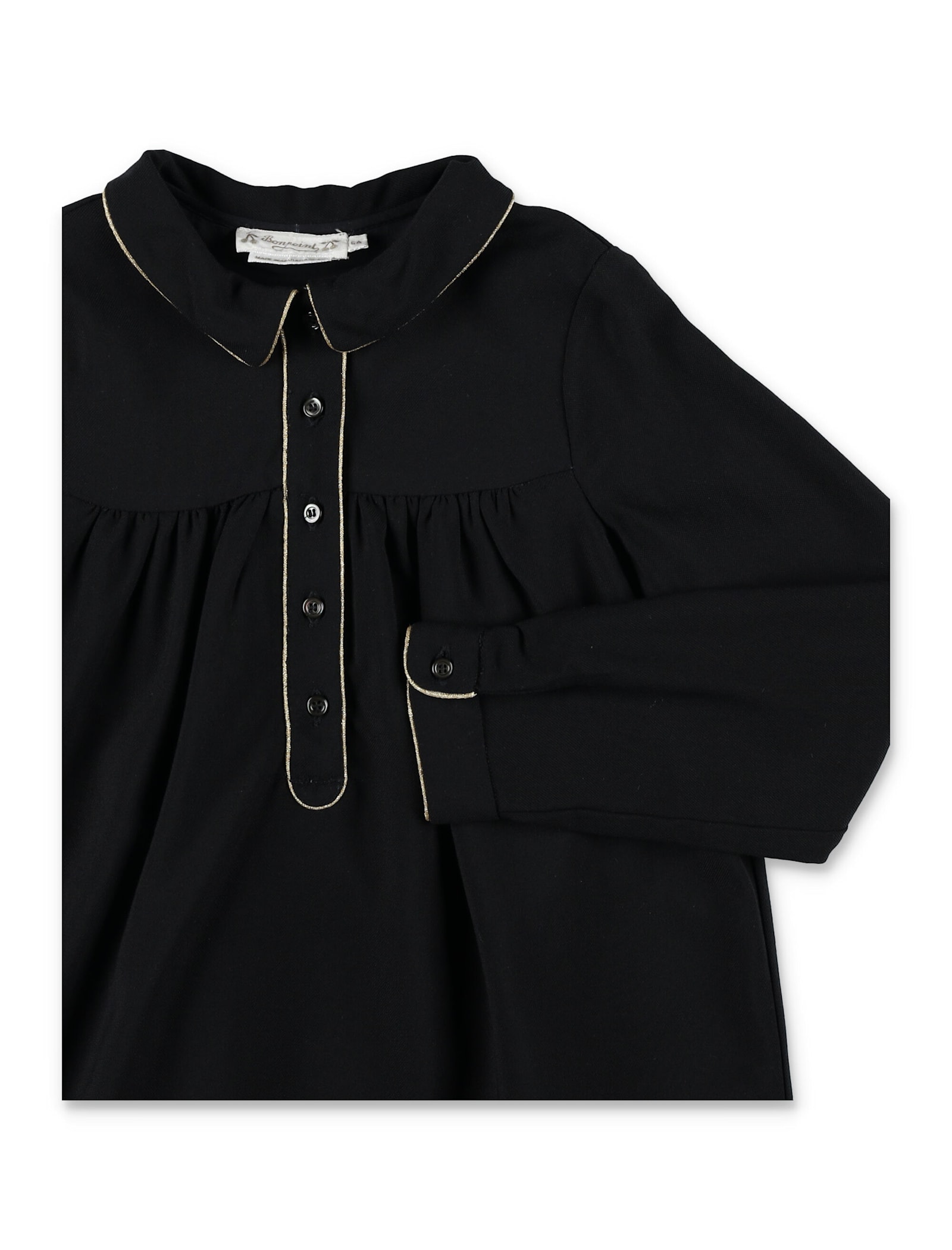 Bonpoint Twill Dress In Black