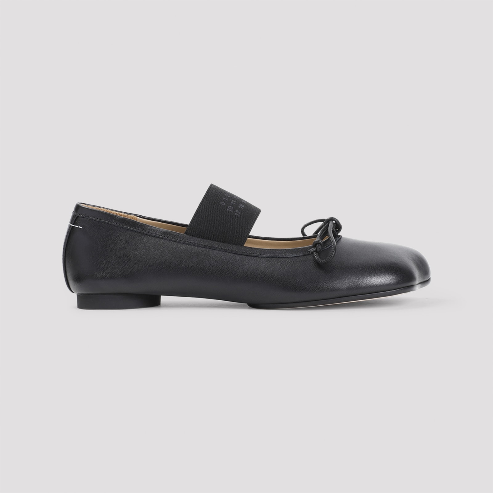 Shop Mm6 Maison Margiela Ballet Shoe In Black