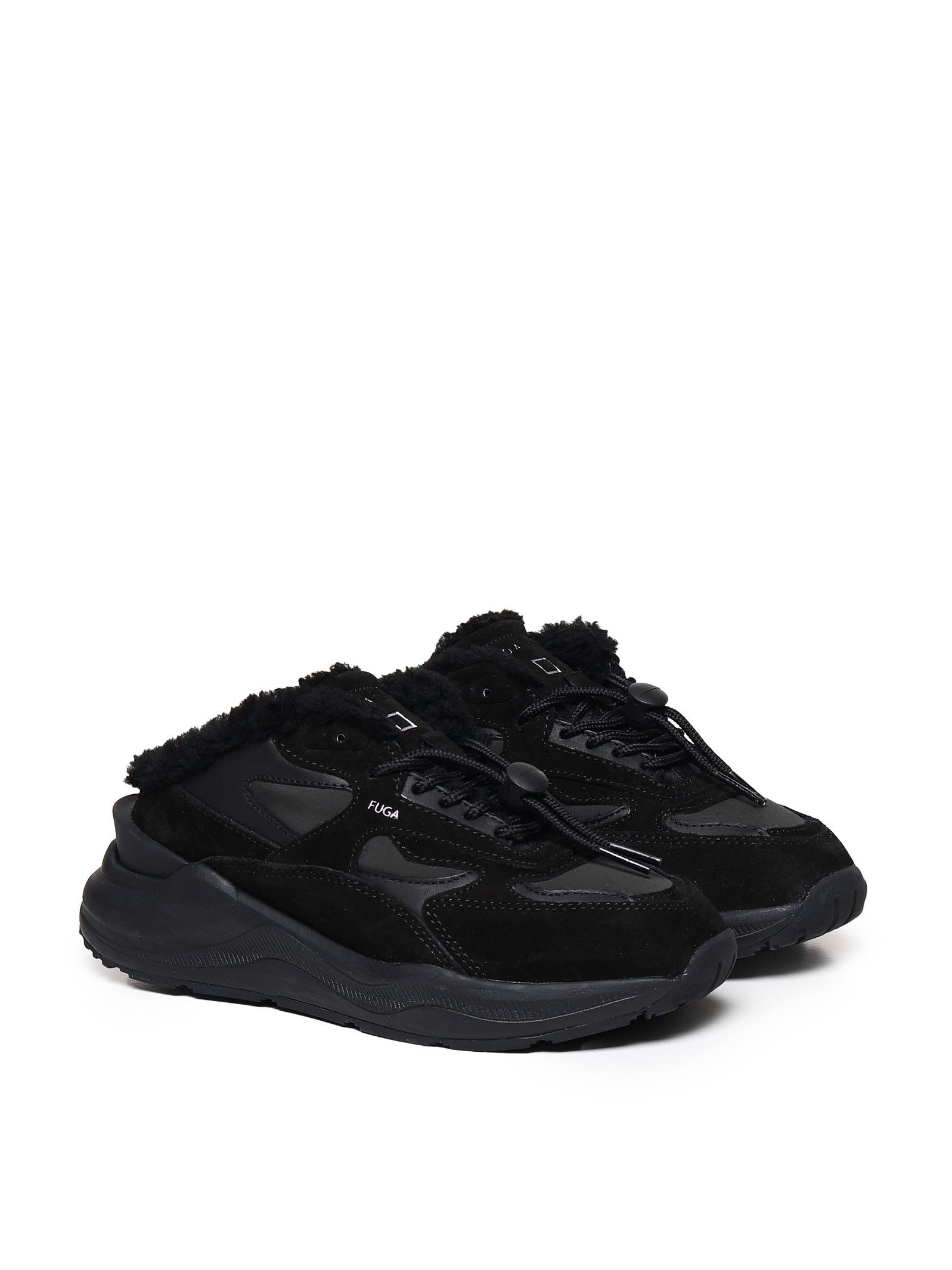 Shop Date Sneakers Sabot In Black