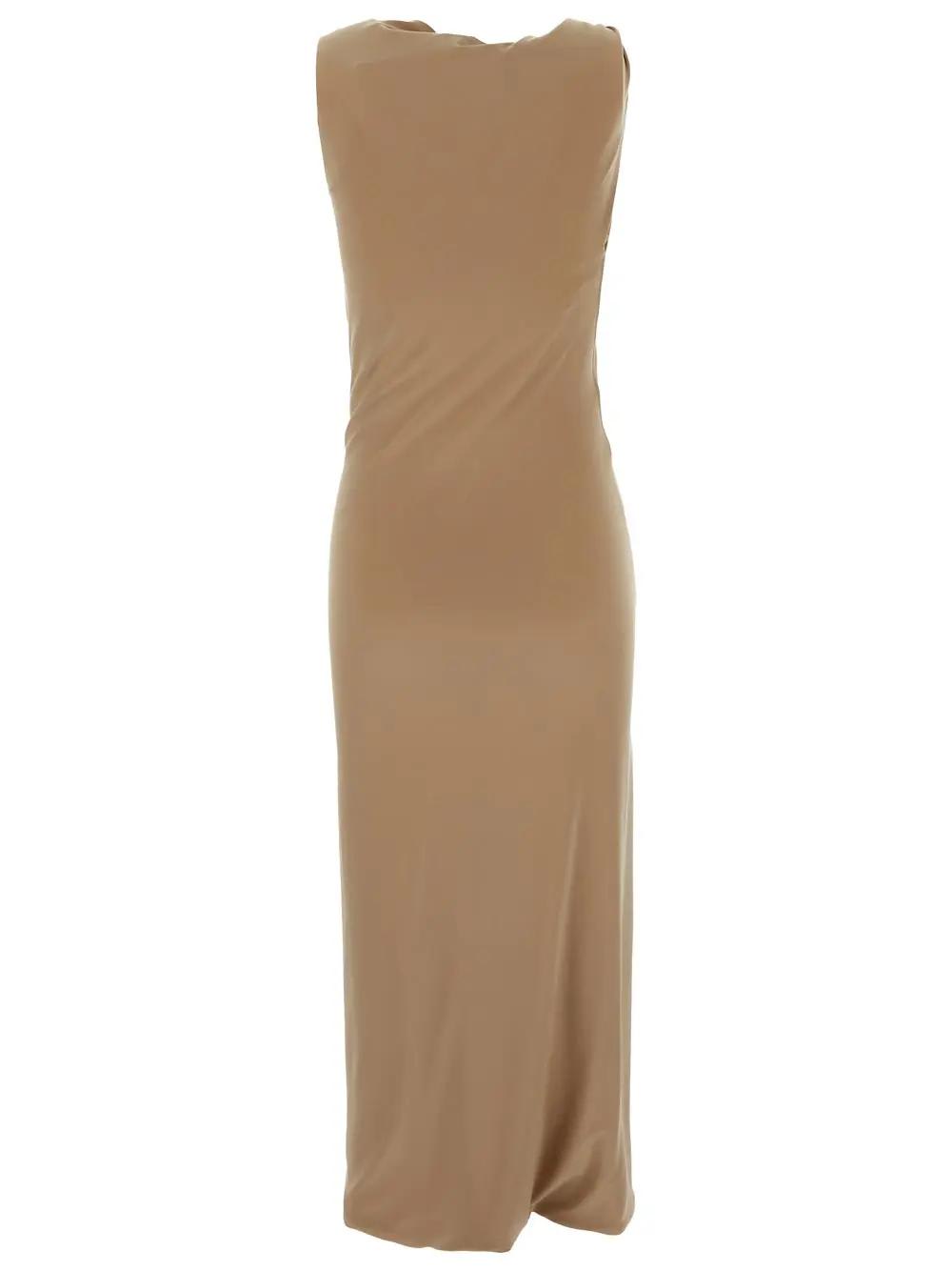 Shop Sportmax Nuble Dress In Beige