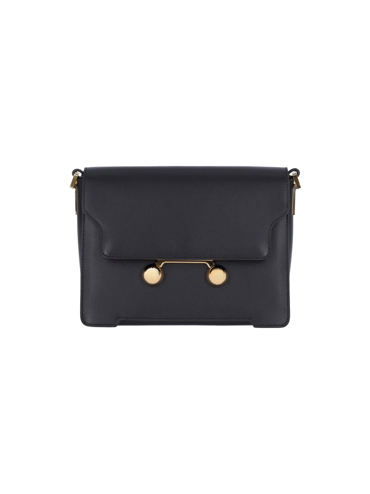 Shop Marni Medium Shoulder Bag Trunkaroo In Black