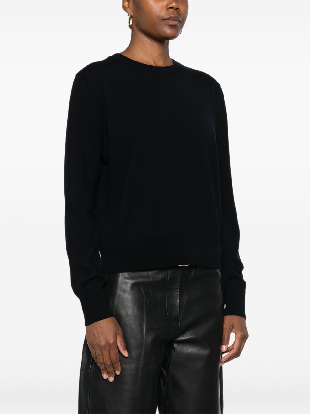Givenchy Long-sleeved Cashmere Sweater. In Black