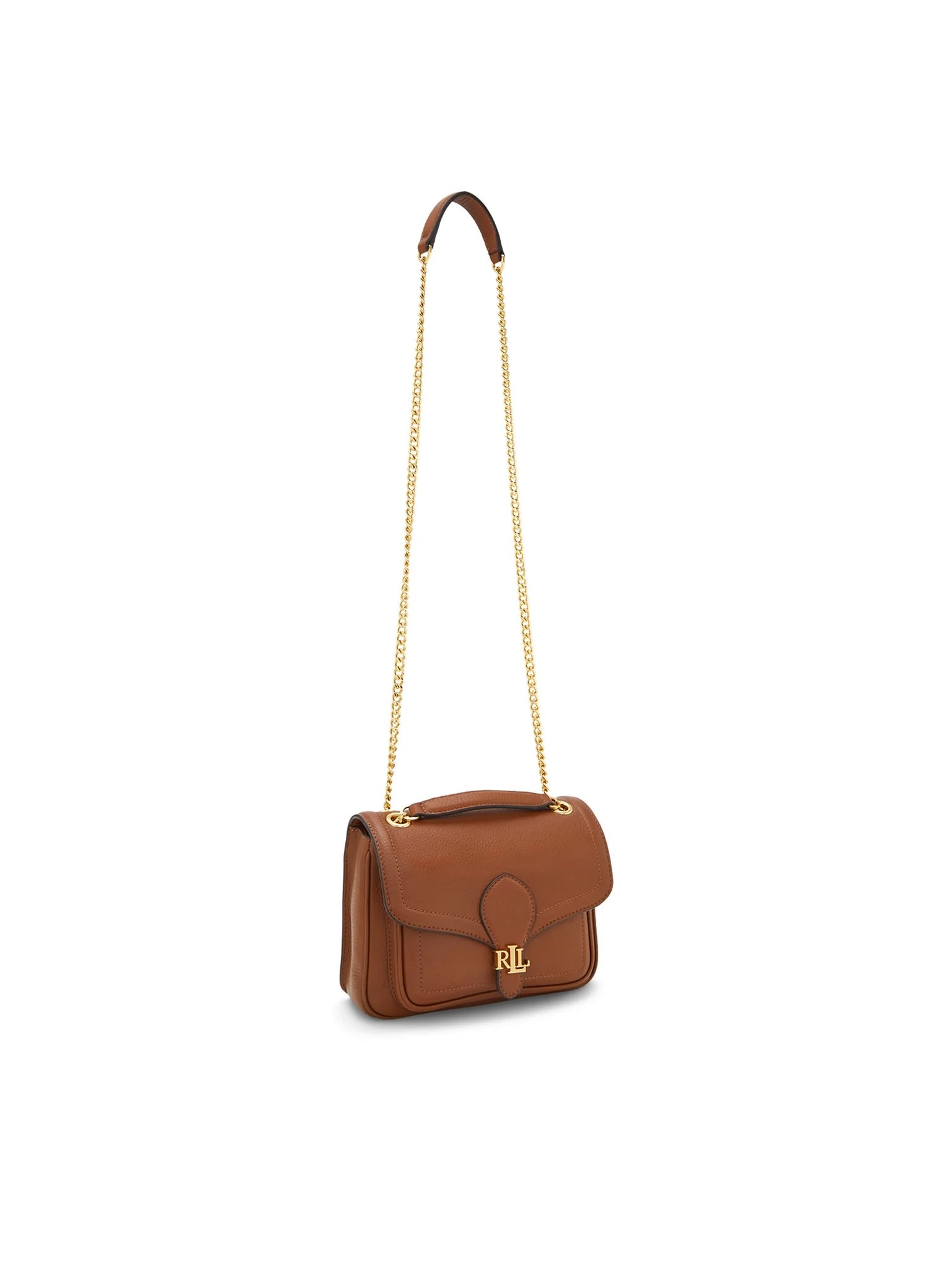 Shop Ralph Lauren Bradley Sm Shoulder Bag Small In Lauren Tan