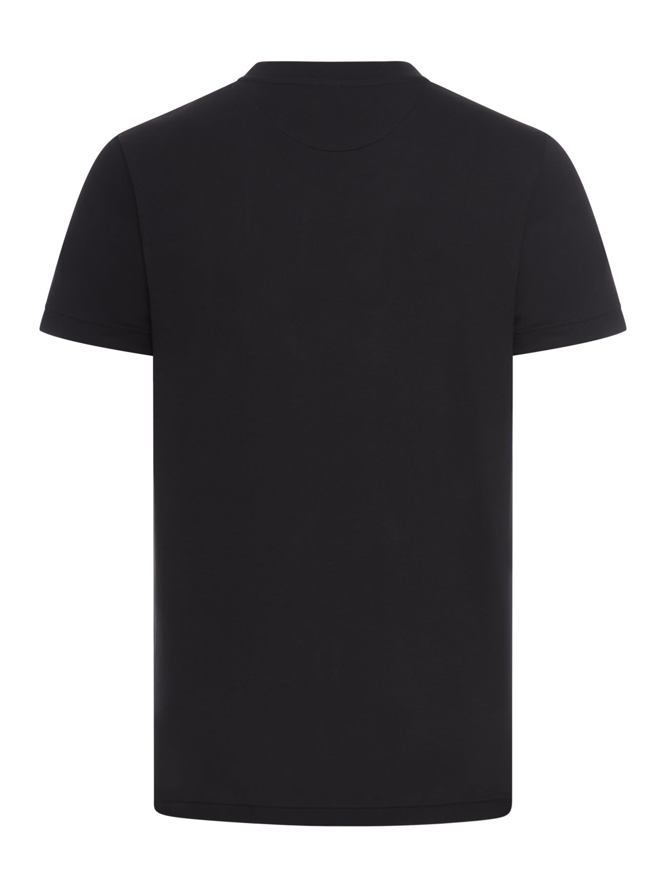 Shop Valentino Black Cotton T-shirt In No Black