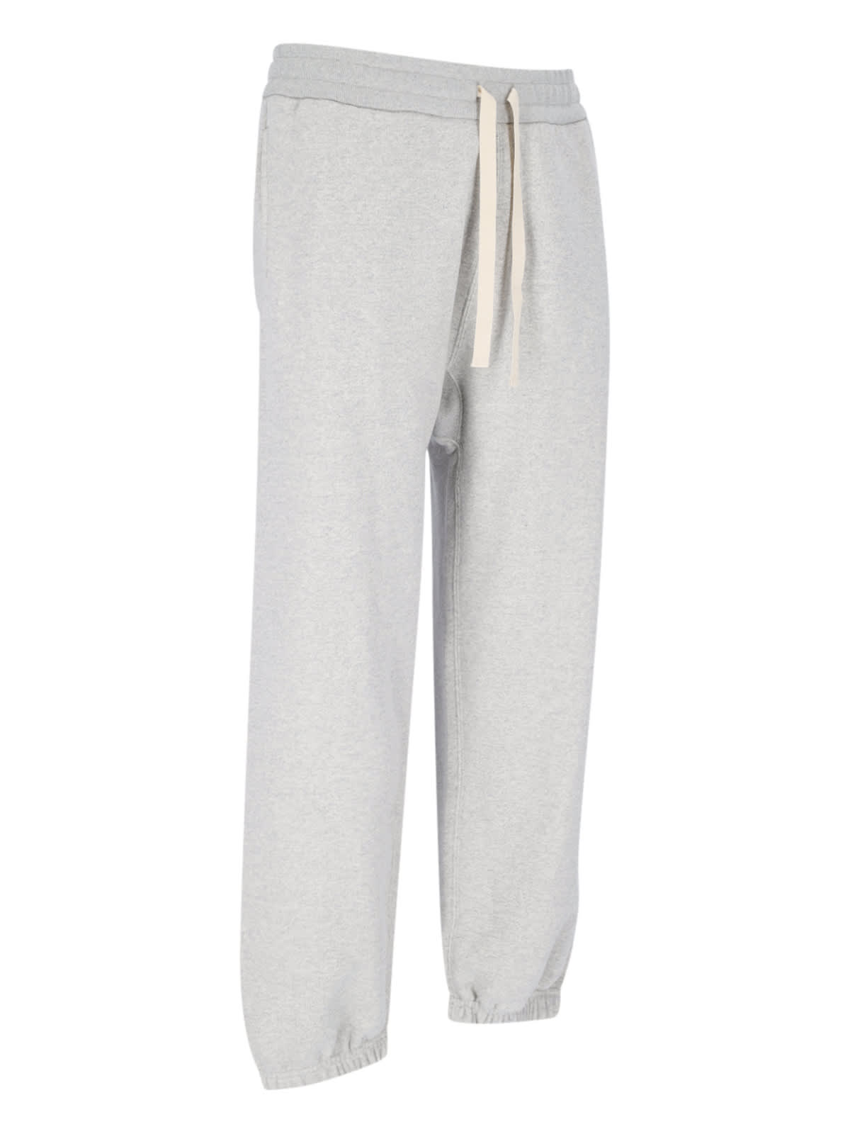 Shop Jil Sander Track Pants In Grigio Chiaro