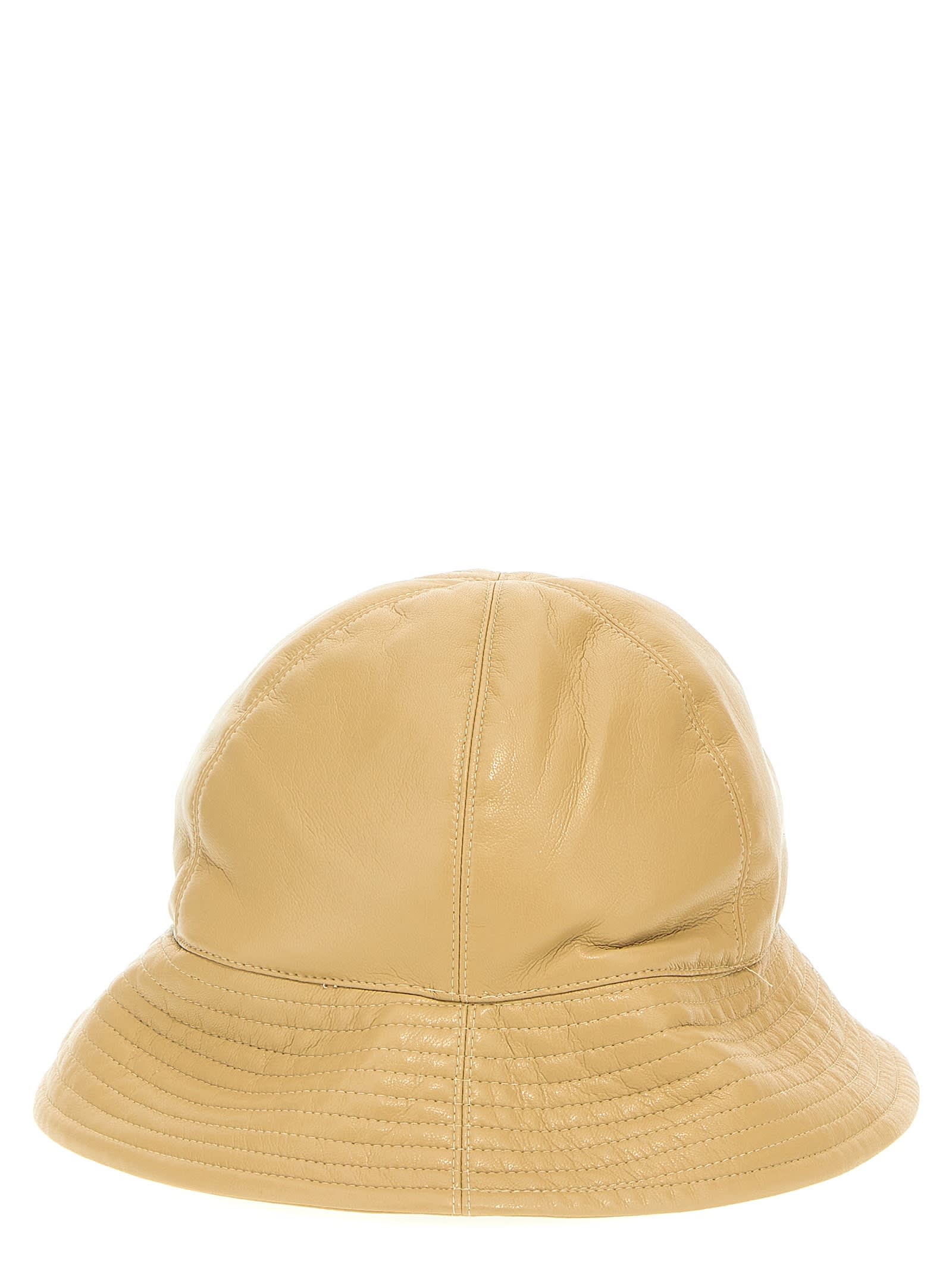 Shop Nanushka Laurie Bucket Hat In Beige