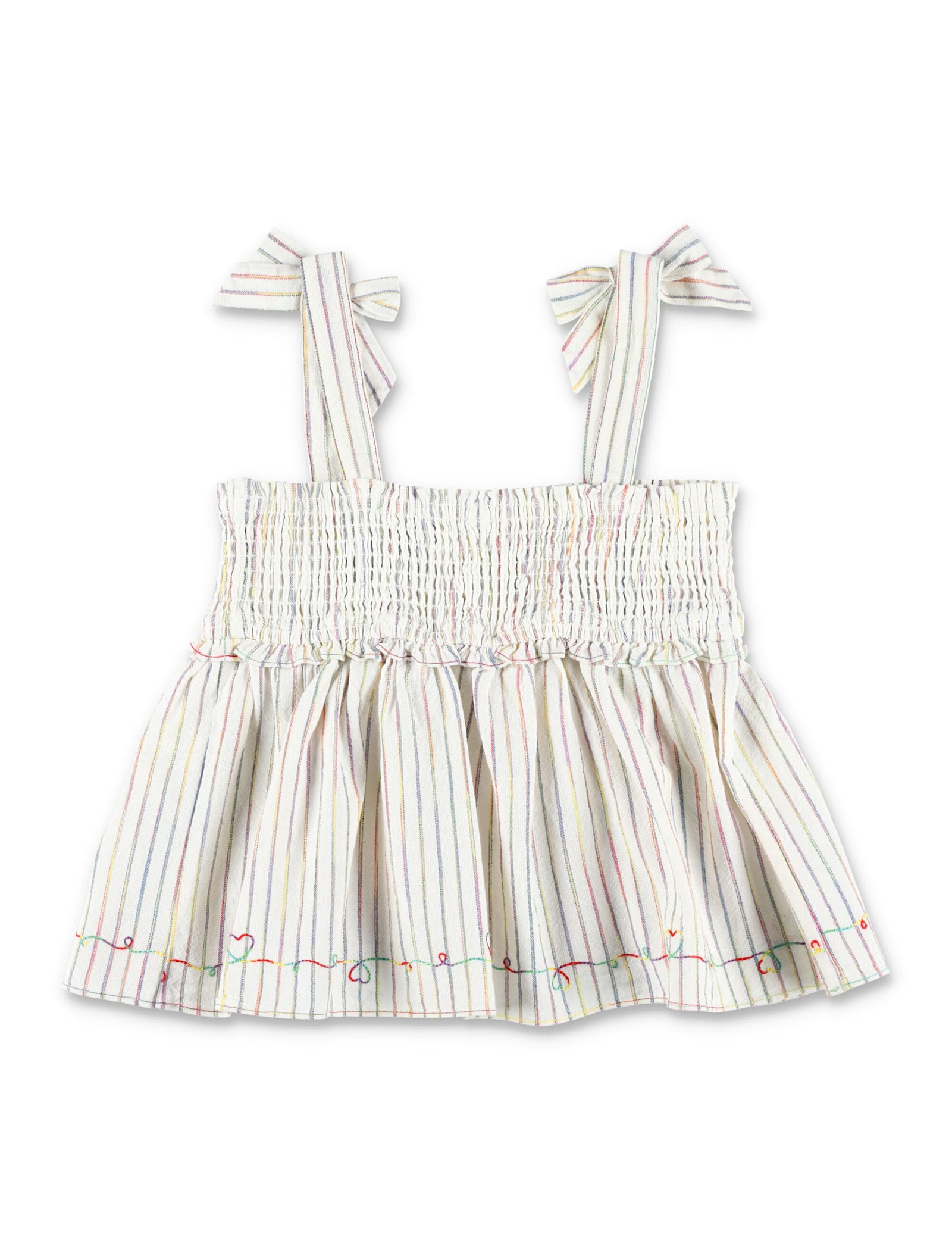 Zimmermann Rhiannon Kids Denim Top In White