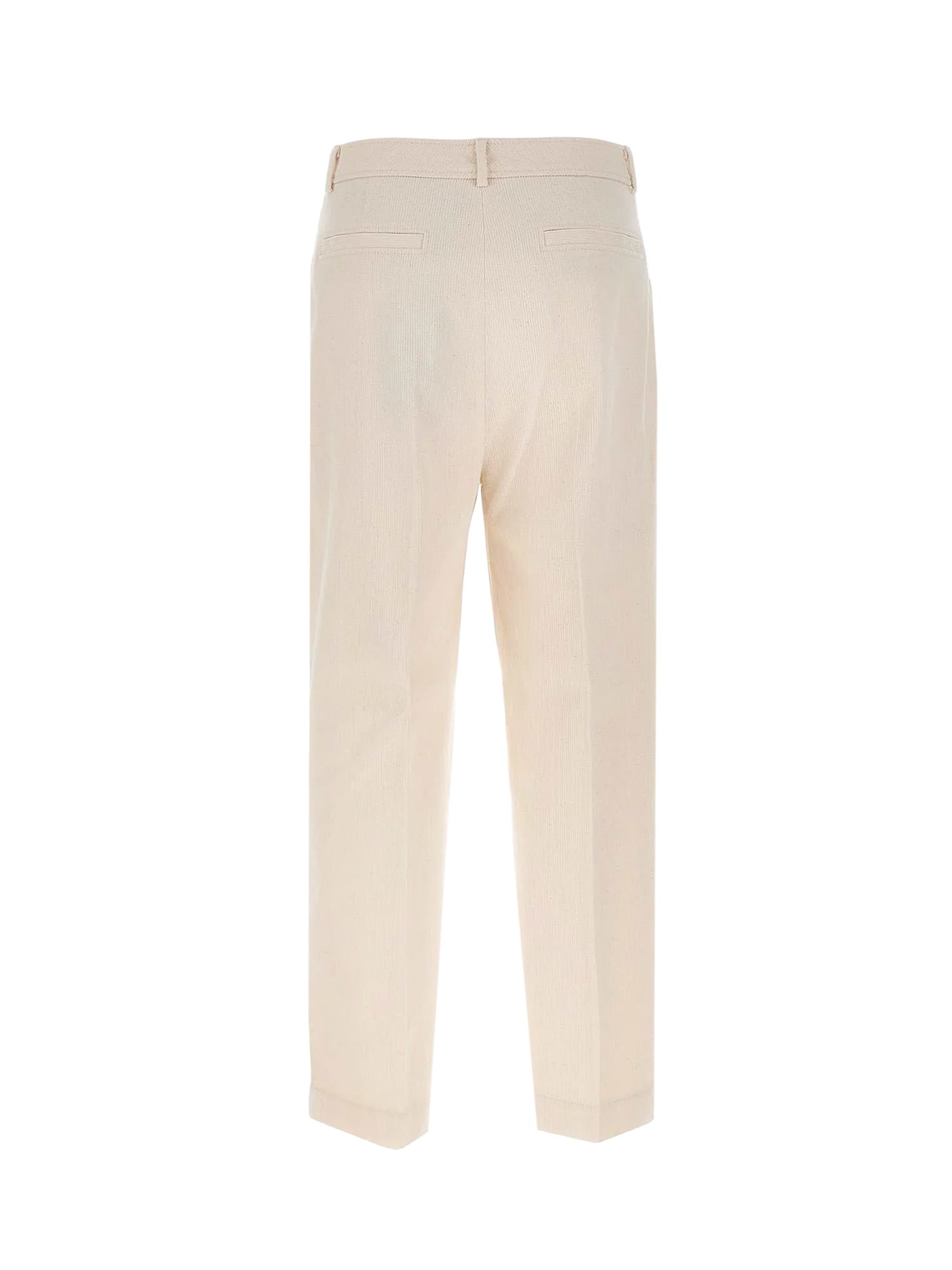 Hugo Boss Corduroy Trousers In Nude