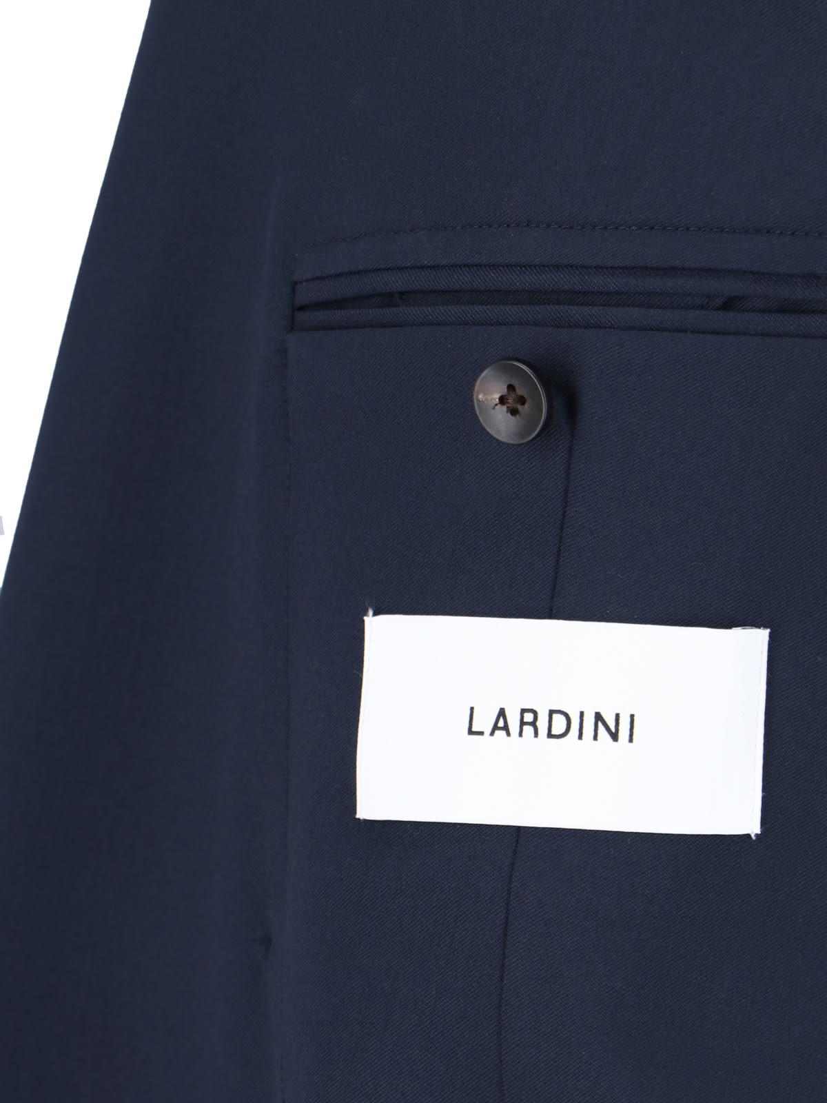 Shop Lardini Double-breasted Blazer In Blue