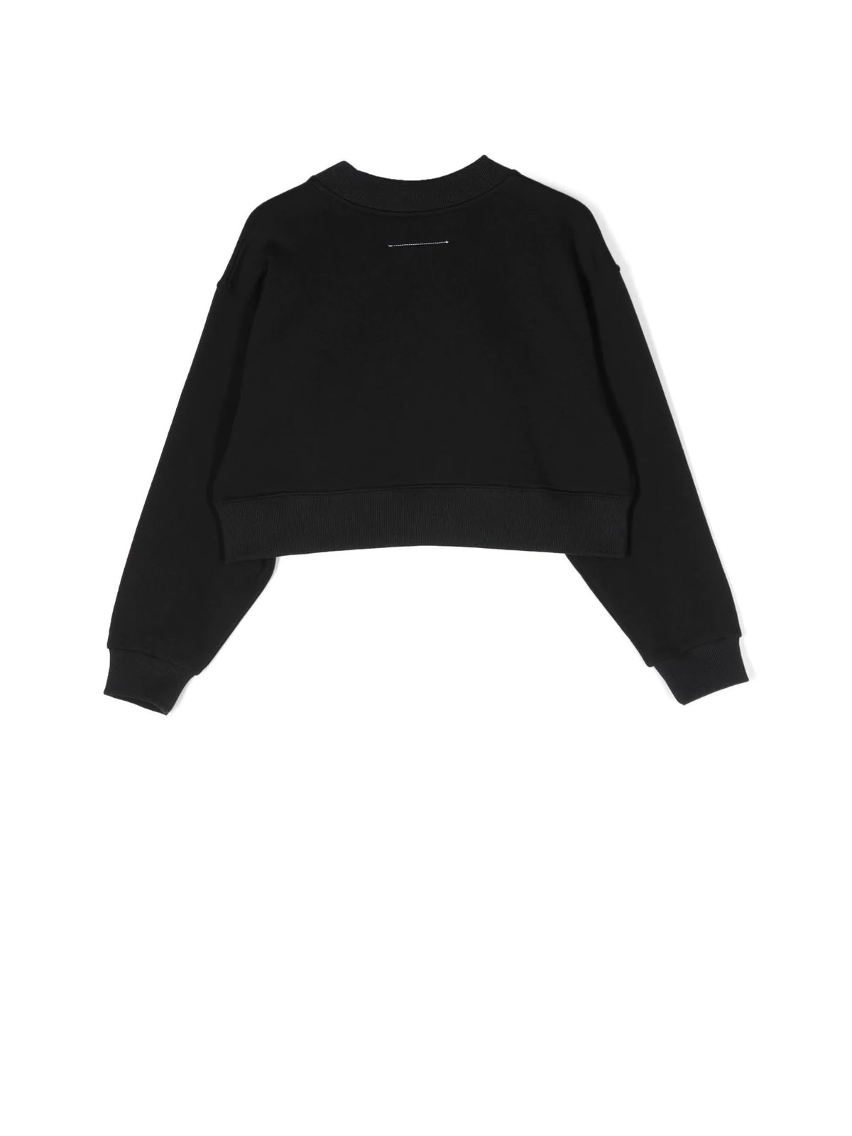 Shop Mm6 Maison Margiela Mm6s53u Round Neck Sweater In Black