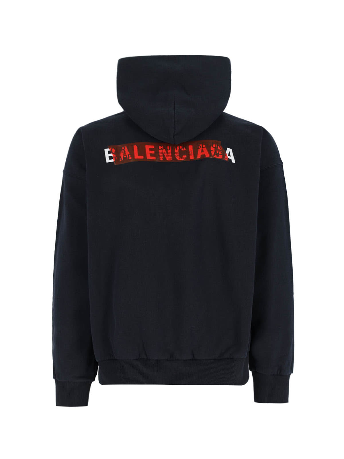 Balenciaga Hooded Sweatshirt Kangaroo Pocket In Blue