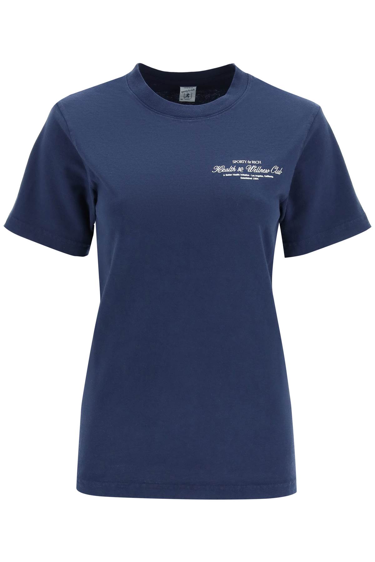 Sporty &amp; Rich Health Is Wealth T-shirt In Navy (blue)