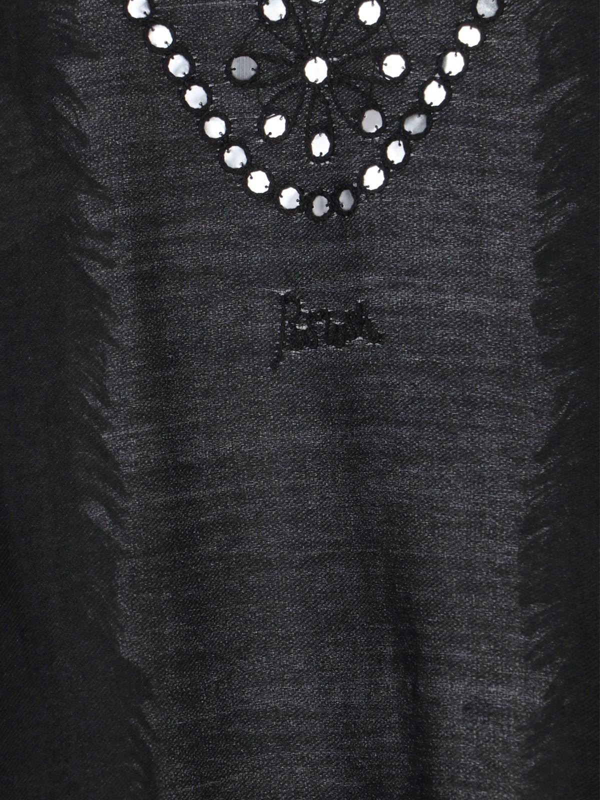 P.a.r.o.s.h Cashmere High Shoulder Cardigan In Black