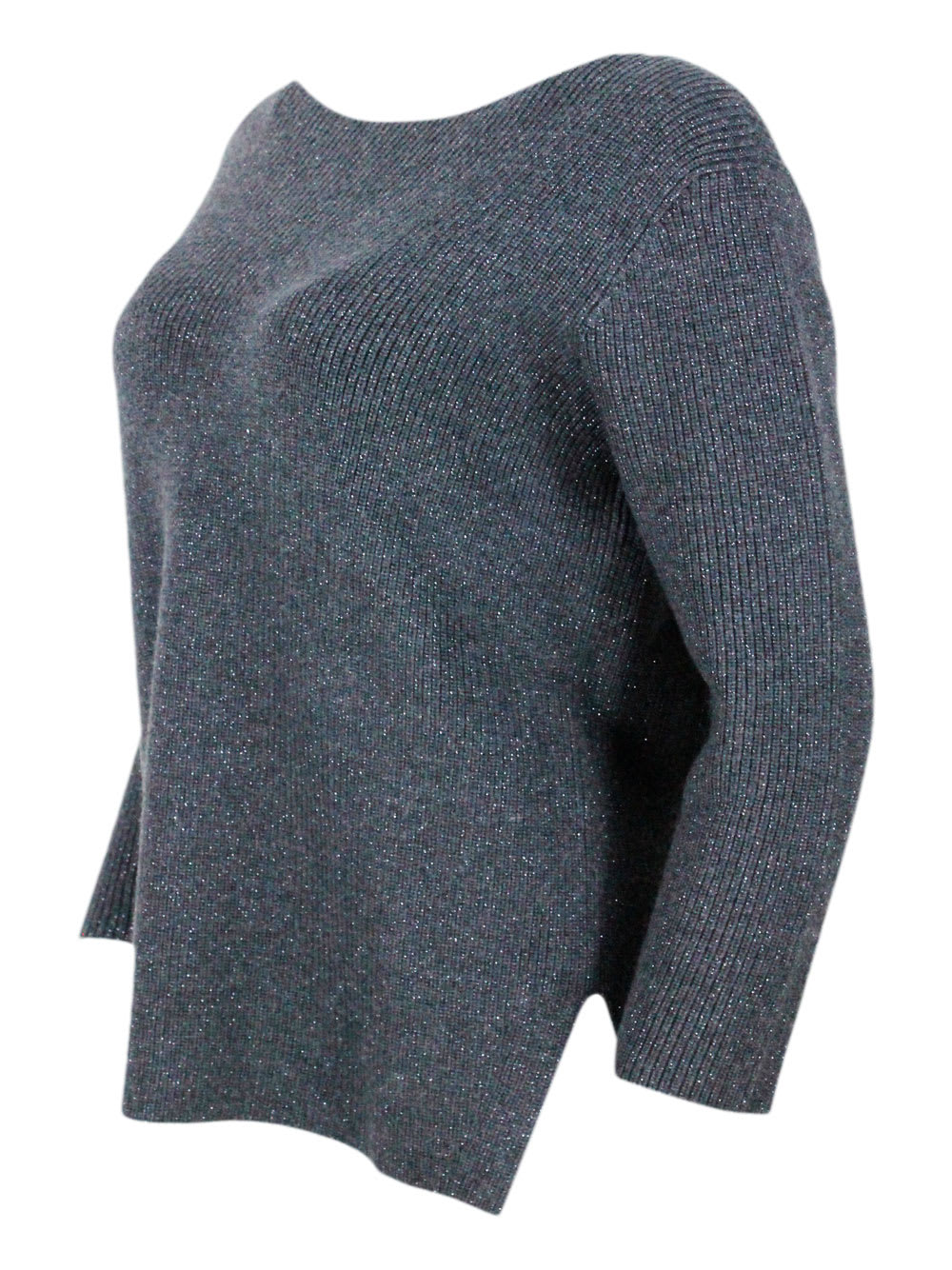 Shop Fabiana Filippi Sweater In Grey