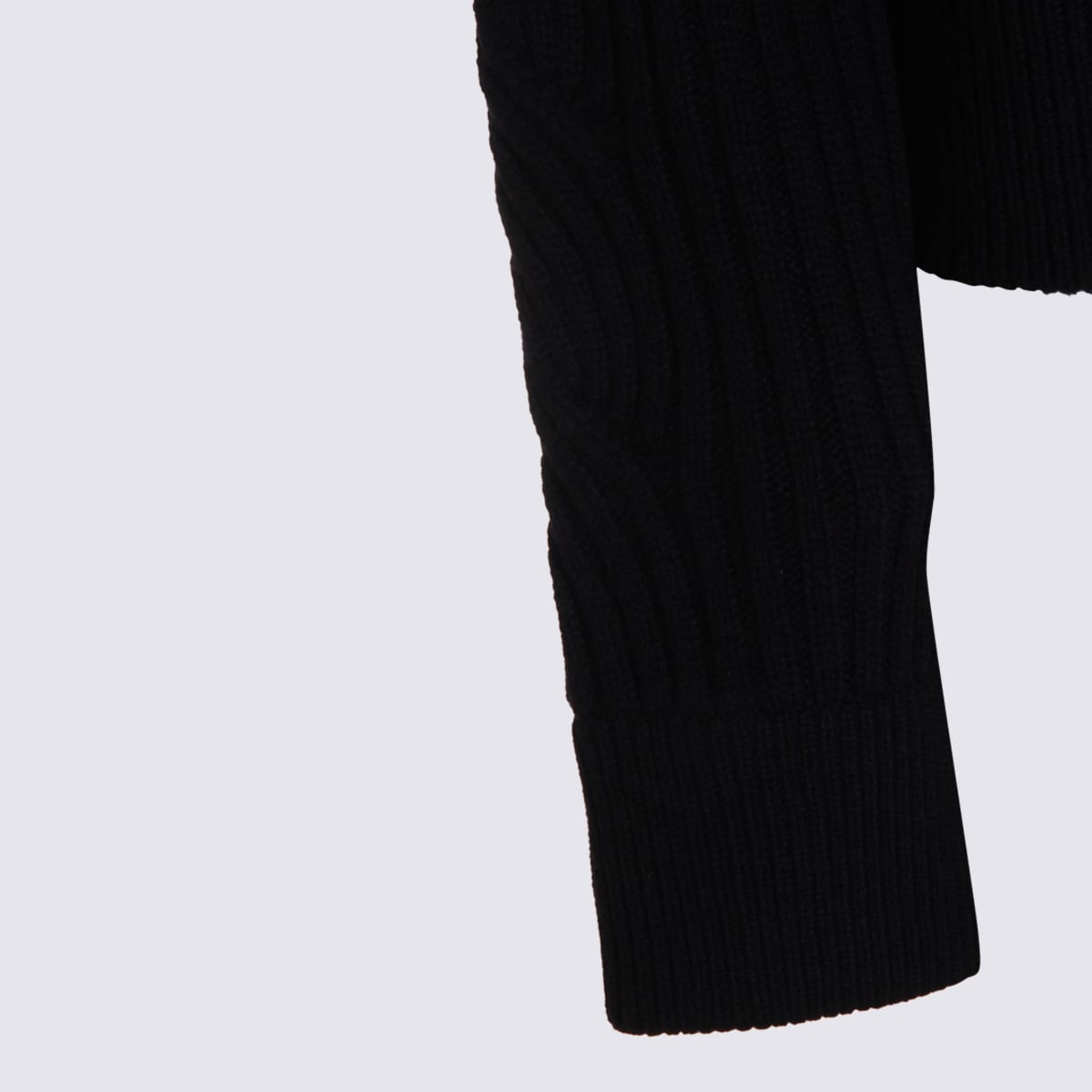 Max Mara Black Wool Afelio Knitwear In Black