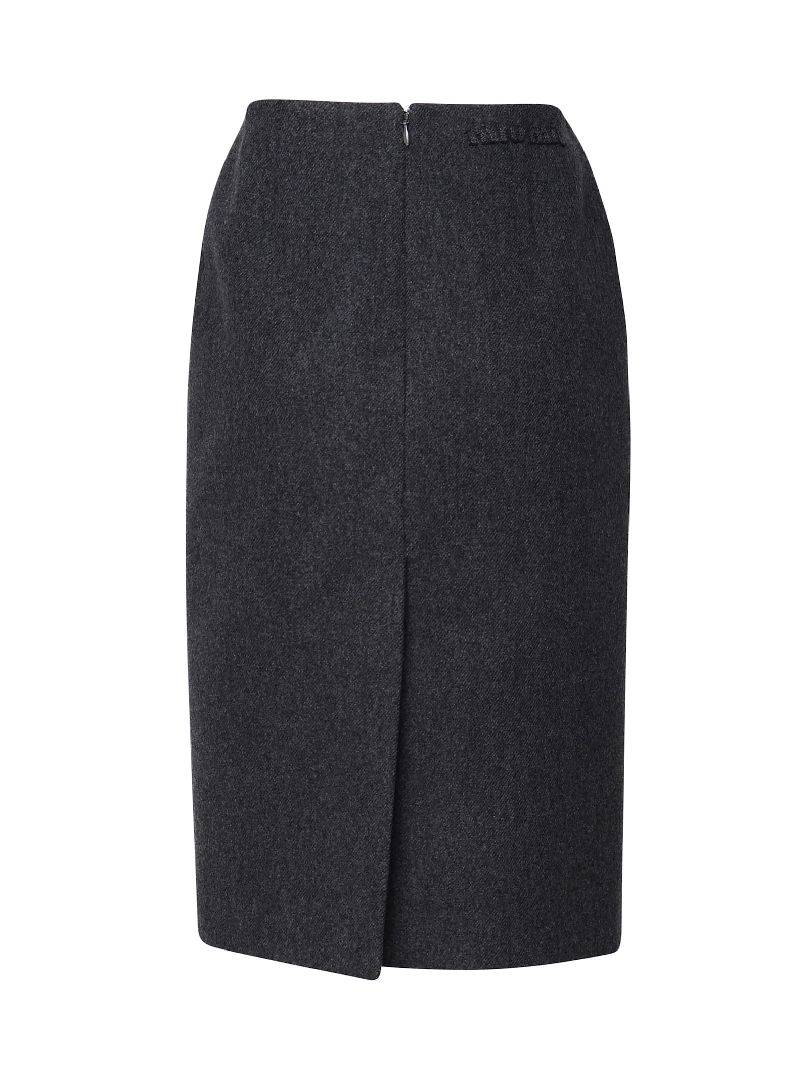 Shop Miu Miu Longuette Skirt In Virgin Wool In Grey