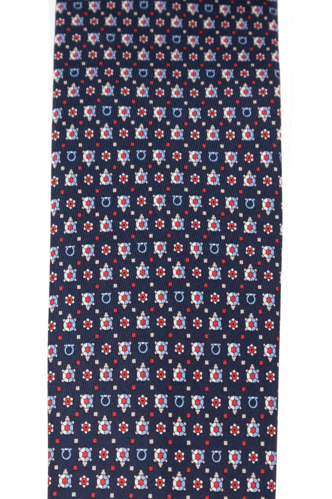Ferragamo Silk Tie In Blue