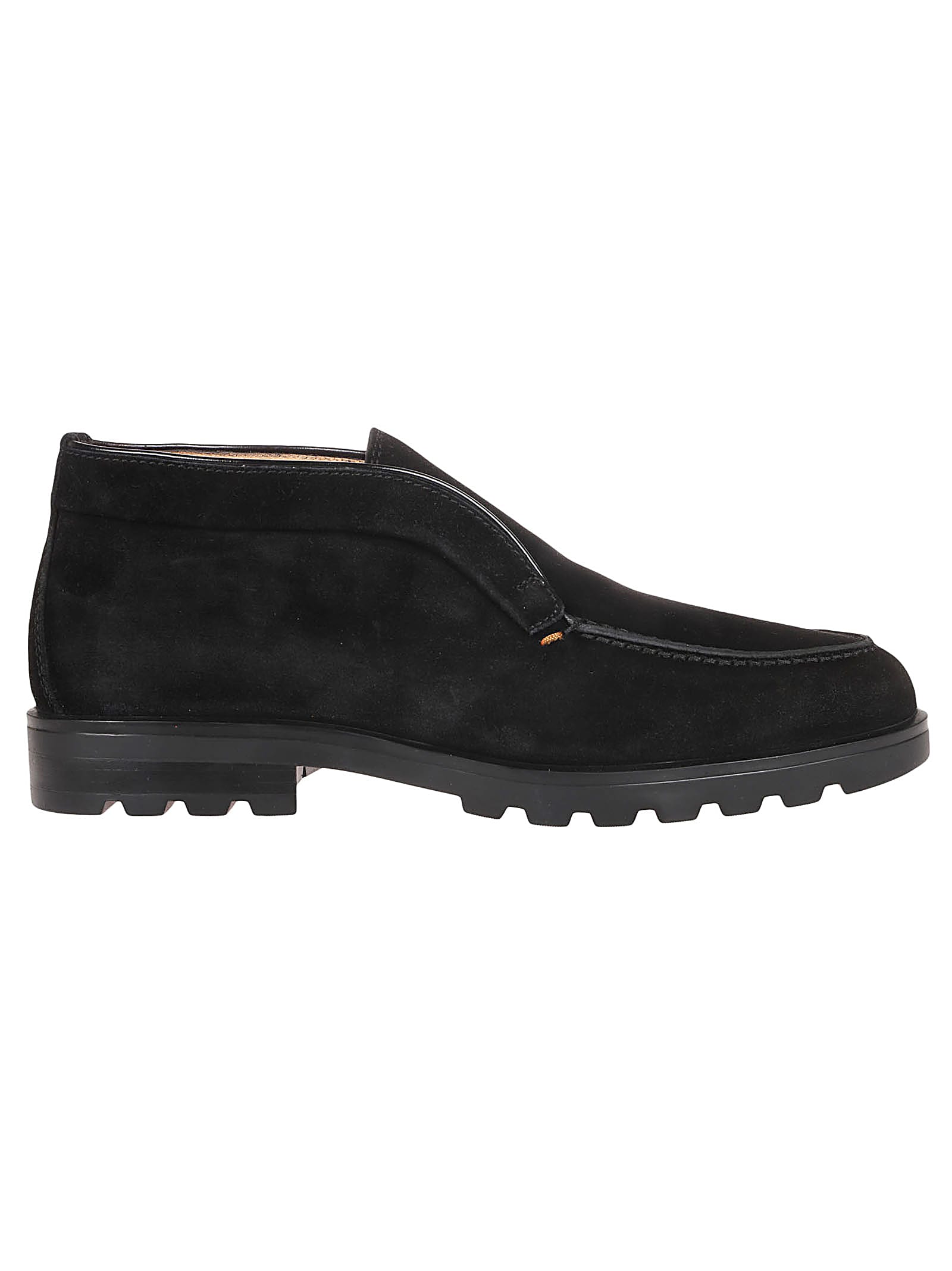 Shop Santoni Rock Ow Slip-on Loafers In Black