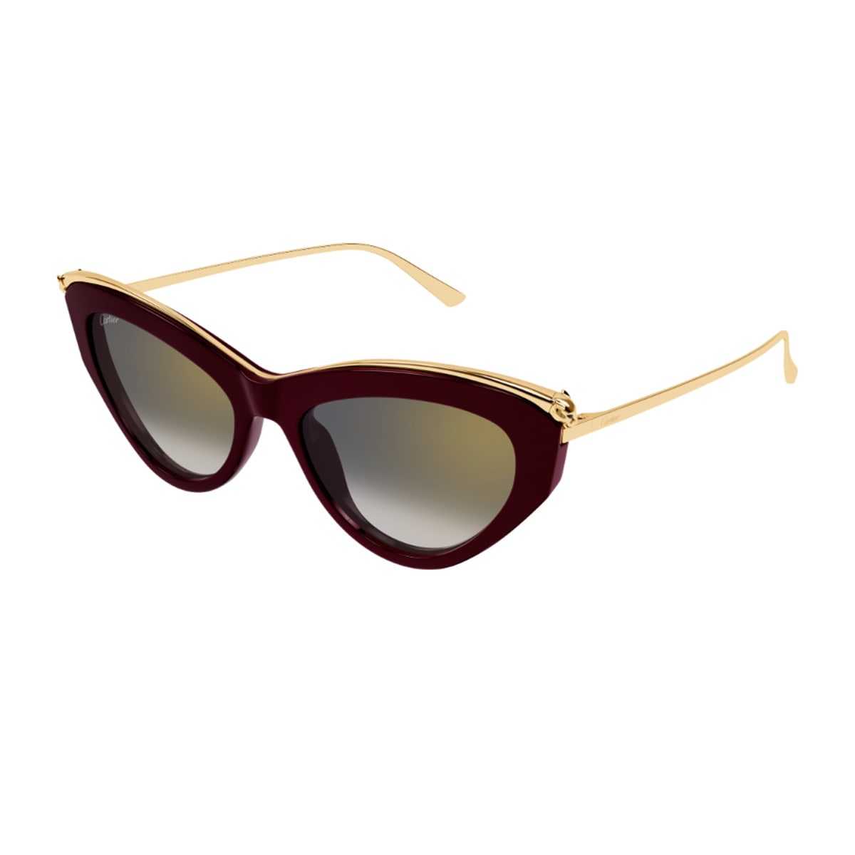 Cartier Ct0596s Panthere De Sunglasses In Brown