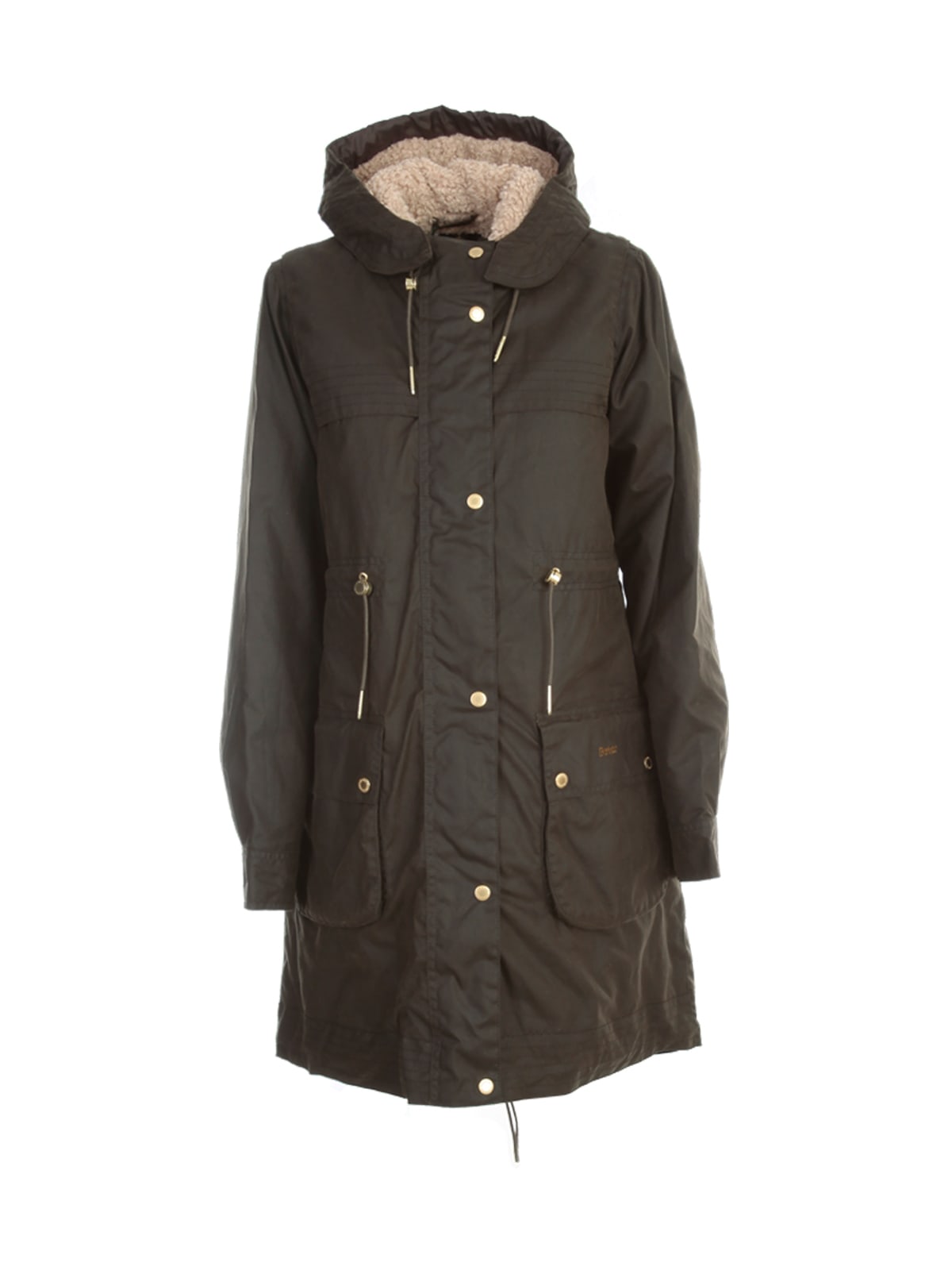 barbour birches waxed cotton hooded parka