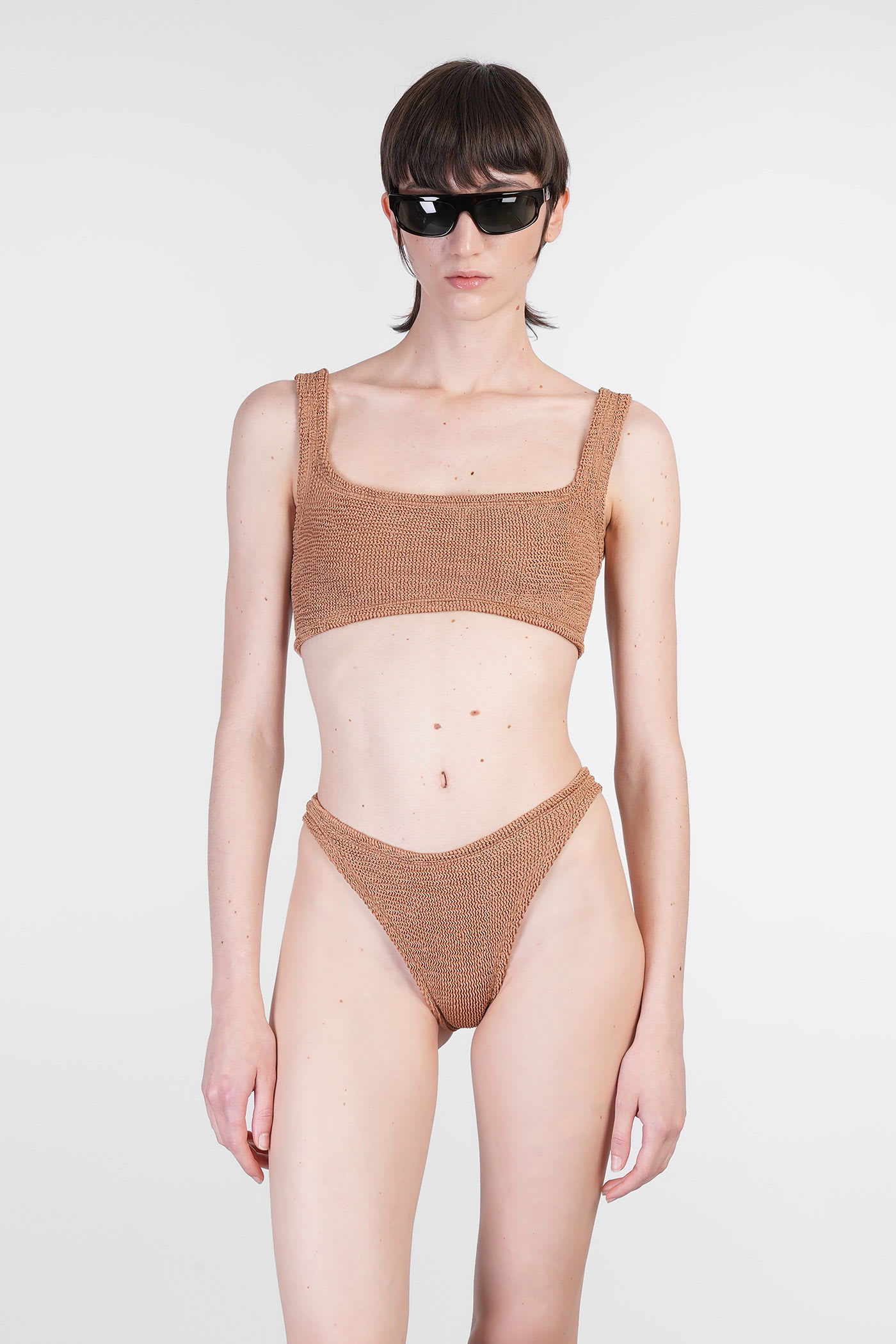 Xandra Bikini Beachwear In Bronze Polyamide