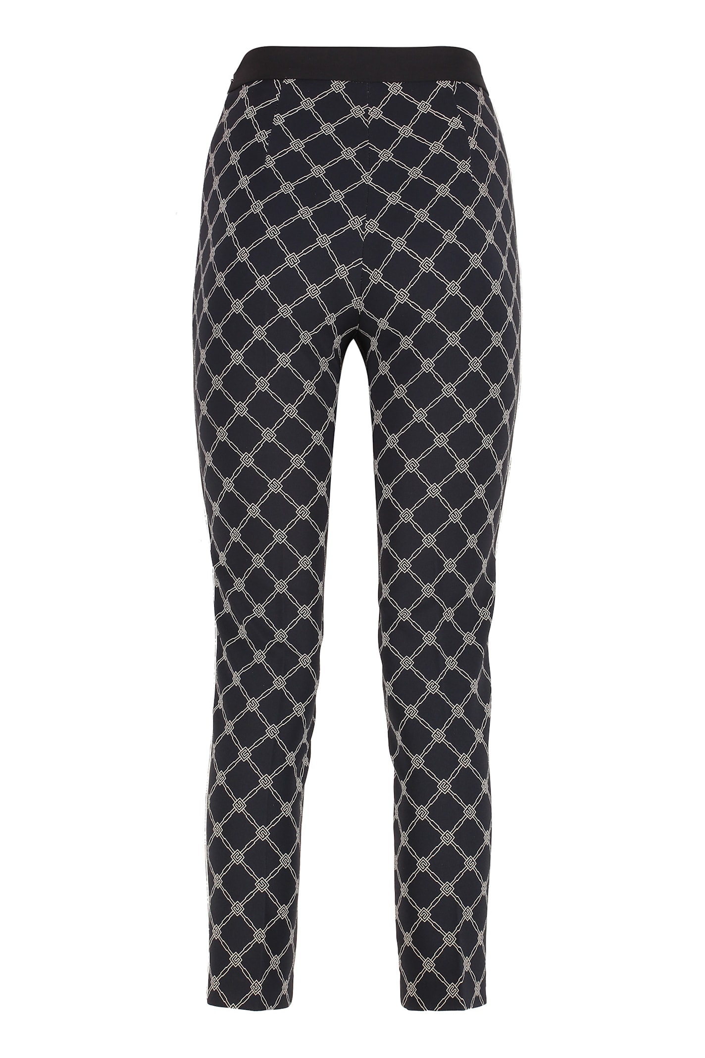 Elisabetta Franchi Printed Crêpe Trousers