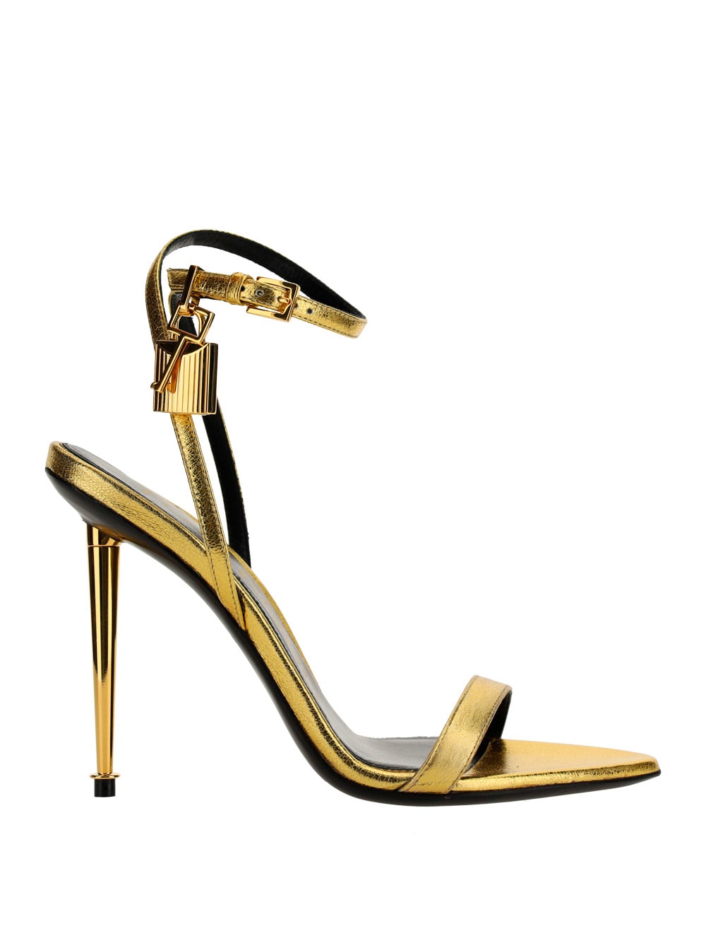 Shop Tom Ford Sandals In Gold