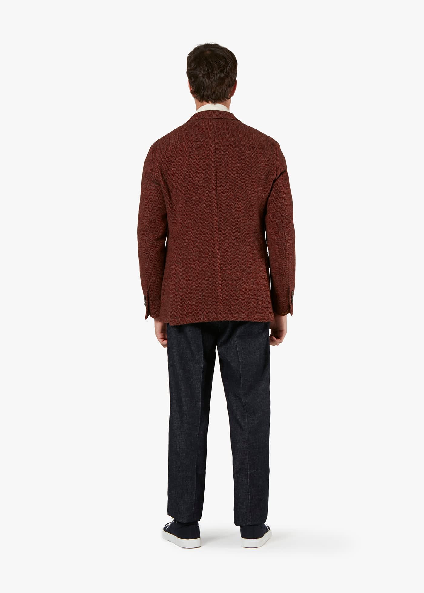 Doppiaa Aartemisia Double-breasted Jacket In Burgundy