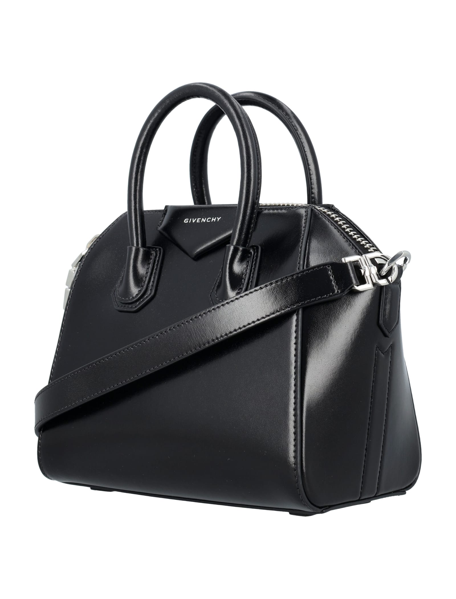 Shop Givenchy Antigona Mini Bag In Black