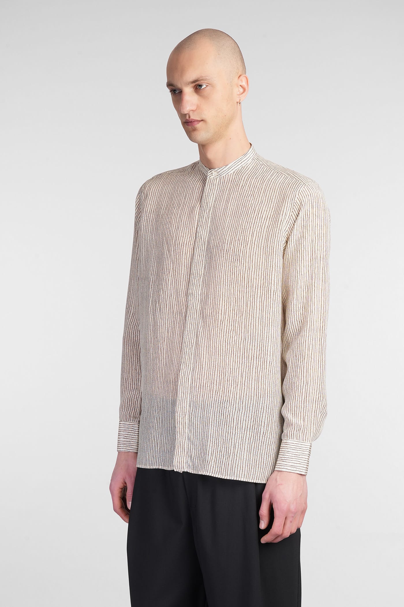 Laneus Shirt Man In Beige