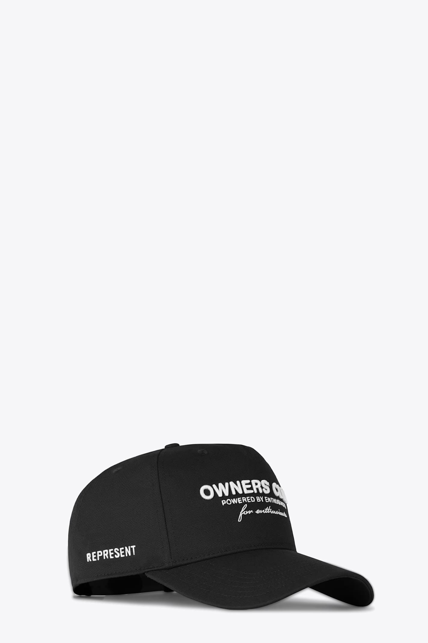 Owners Club Cap Black canvas baseball cap with logo embroidery - Represent Owners Club Cap