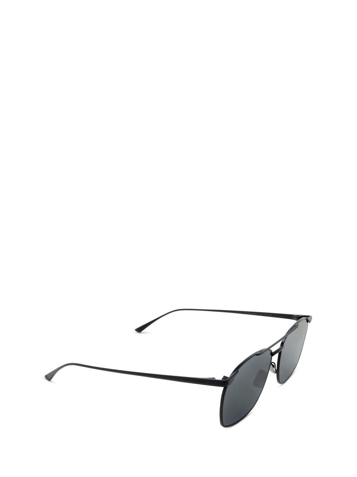 Saint Laurent Pilot-frame Sunglasses In Black