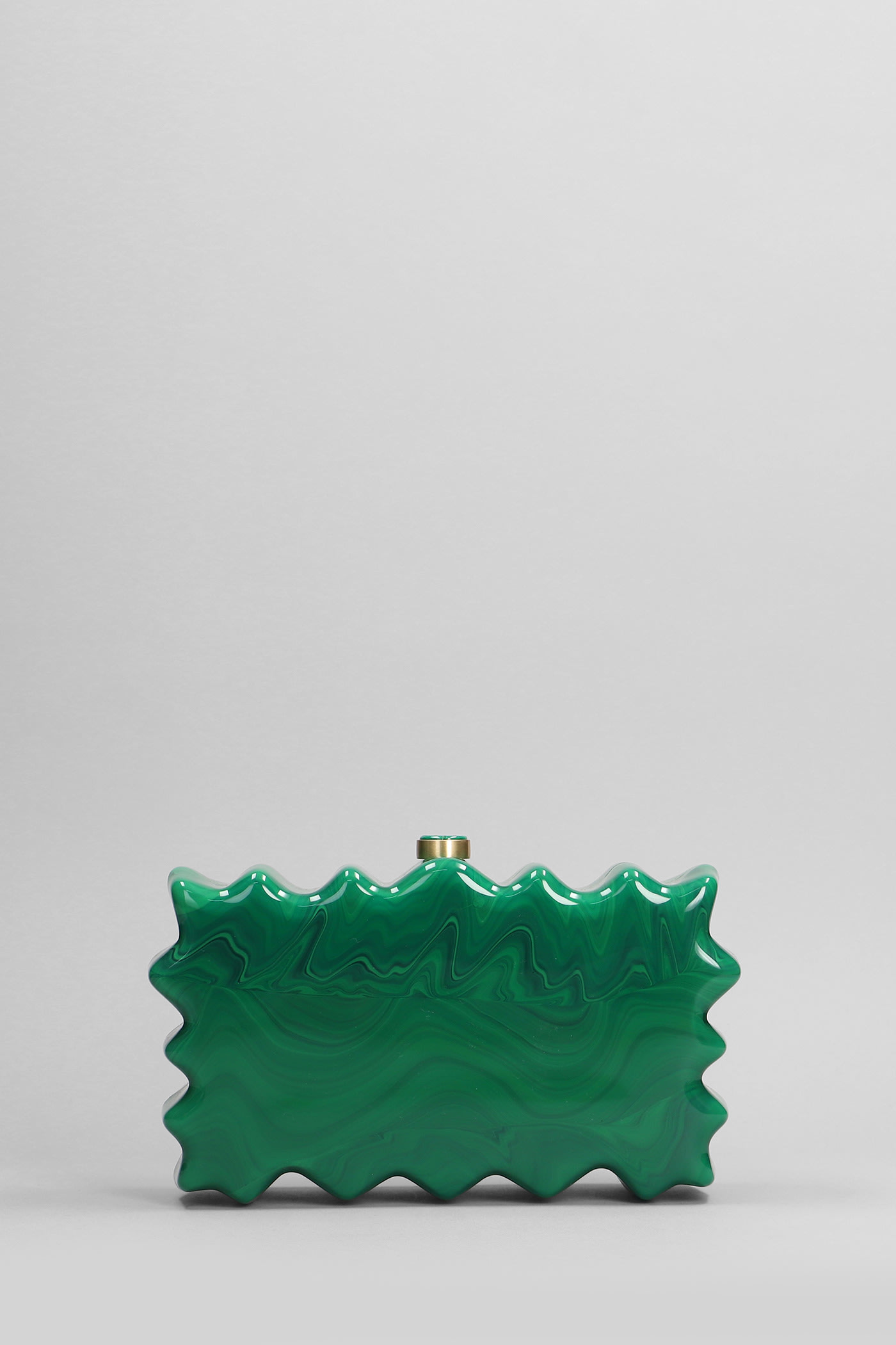 Shop Cult Gaia Paloma Clutch In Green Acrylic