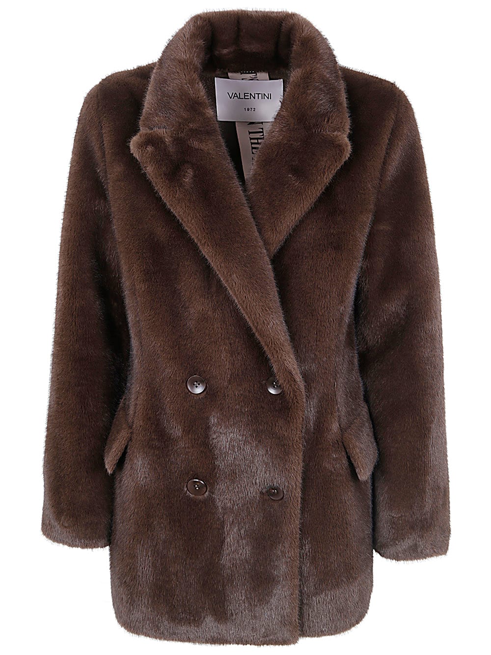 Shop Valentini 1972 Eco Mink Fur In Cocoa